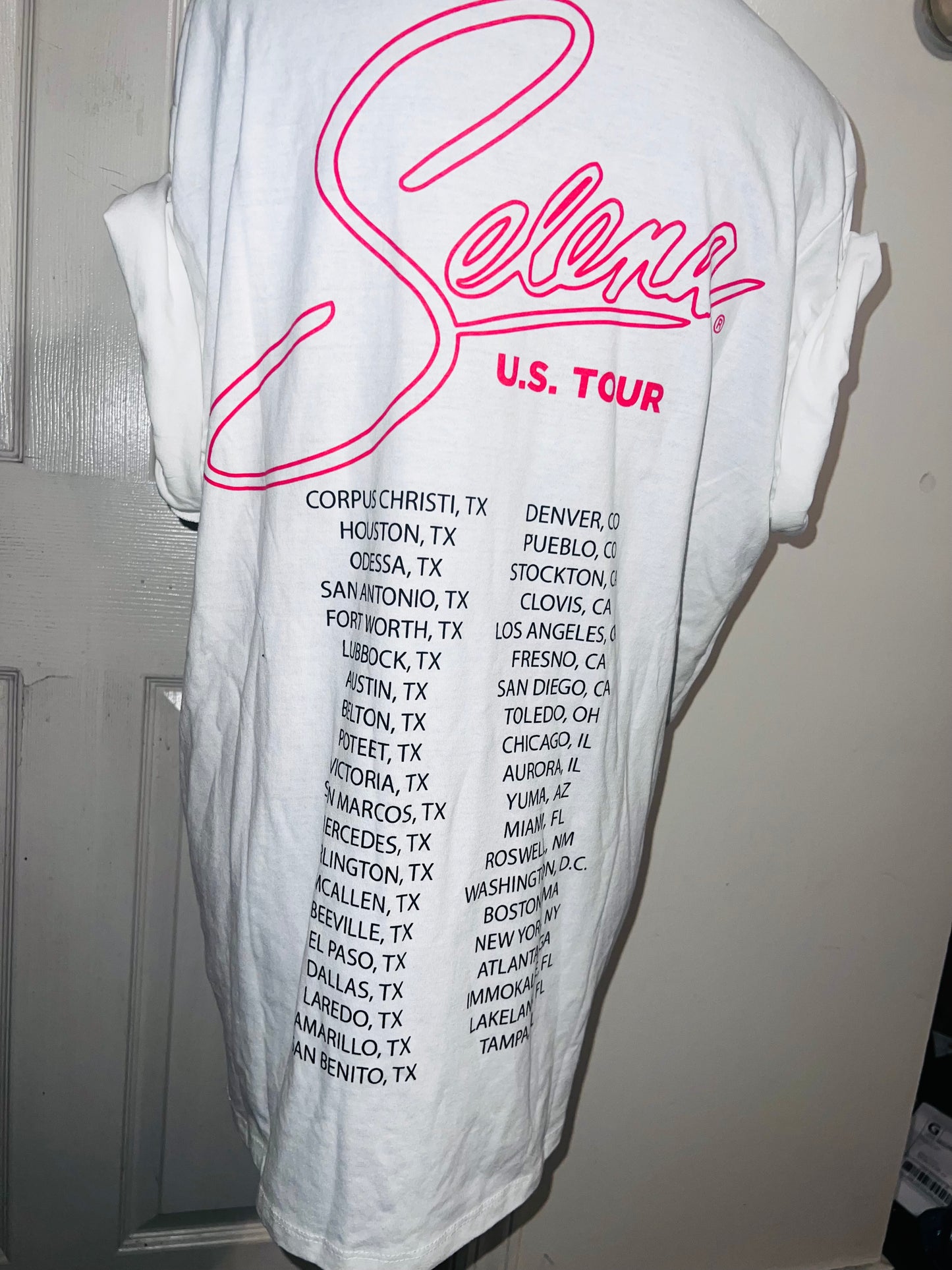 Selena Double Sided Oversized Distressed Tee