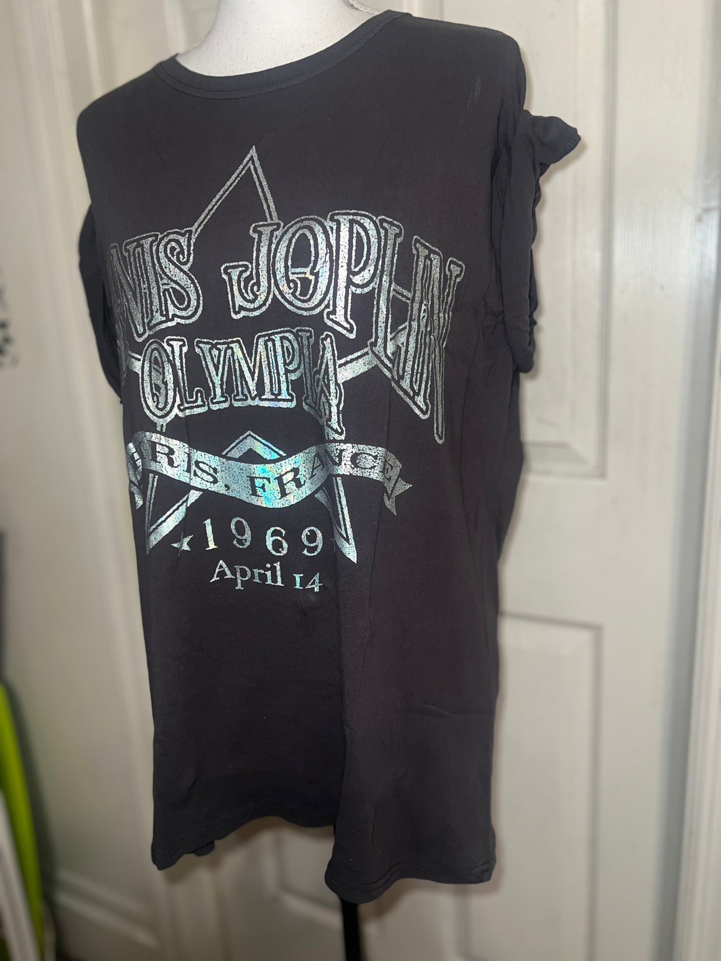 Janis Joplin Oversized Distressed Tee