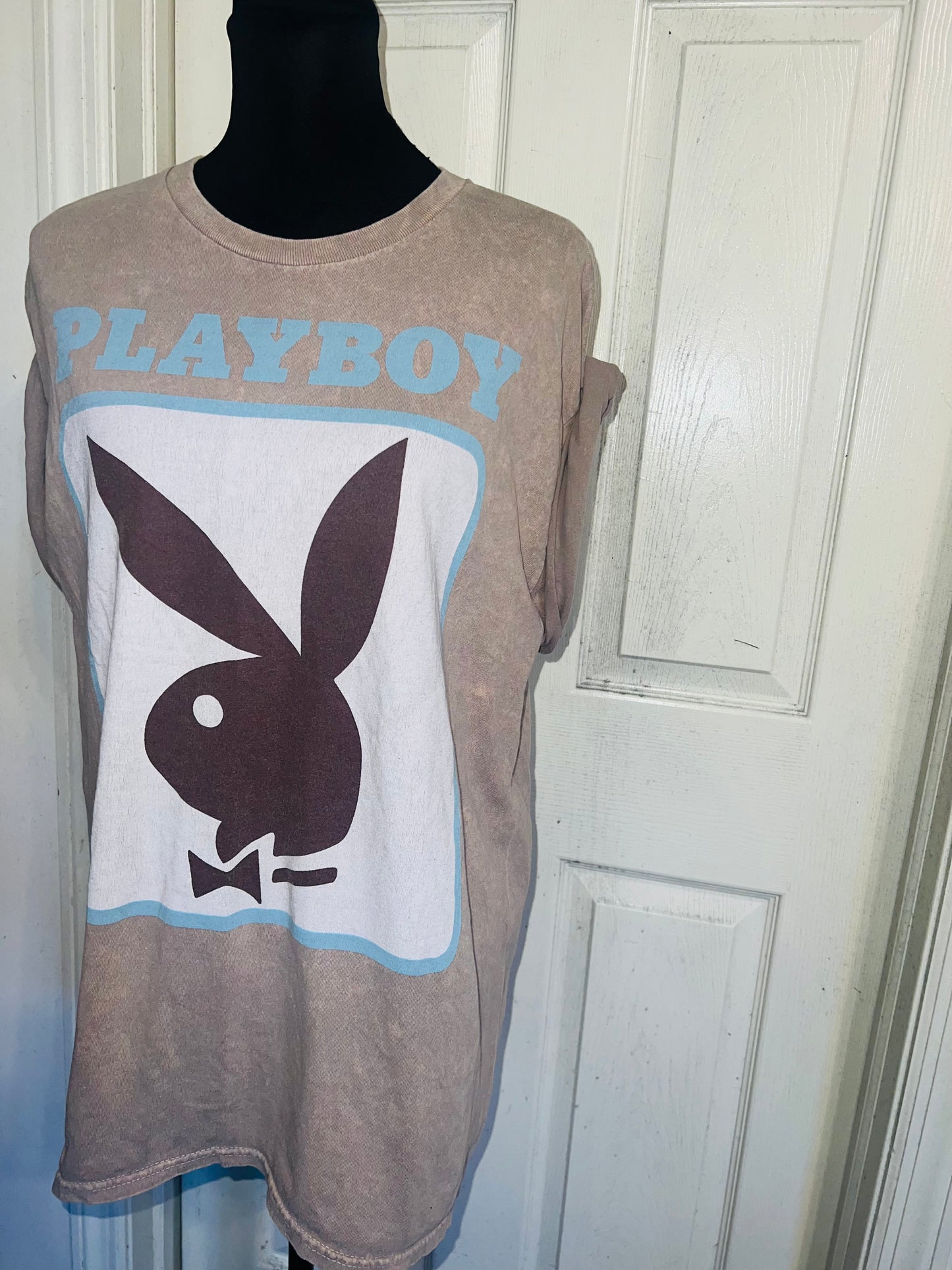 Playboy Oversized Distressed Tee