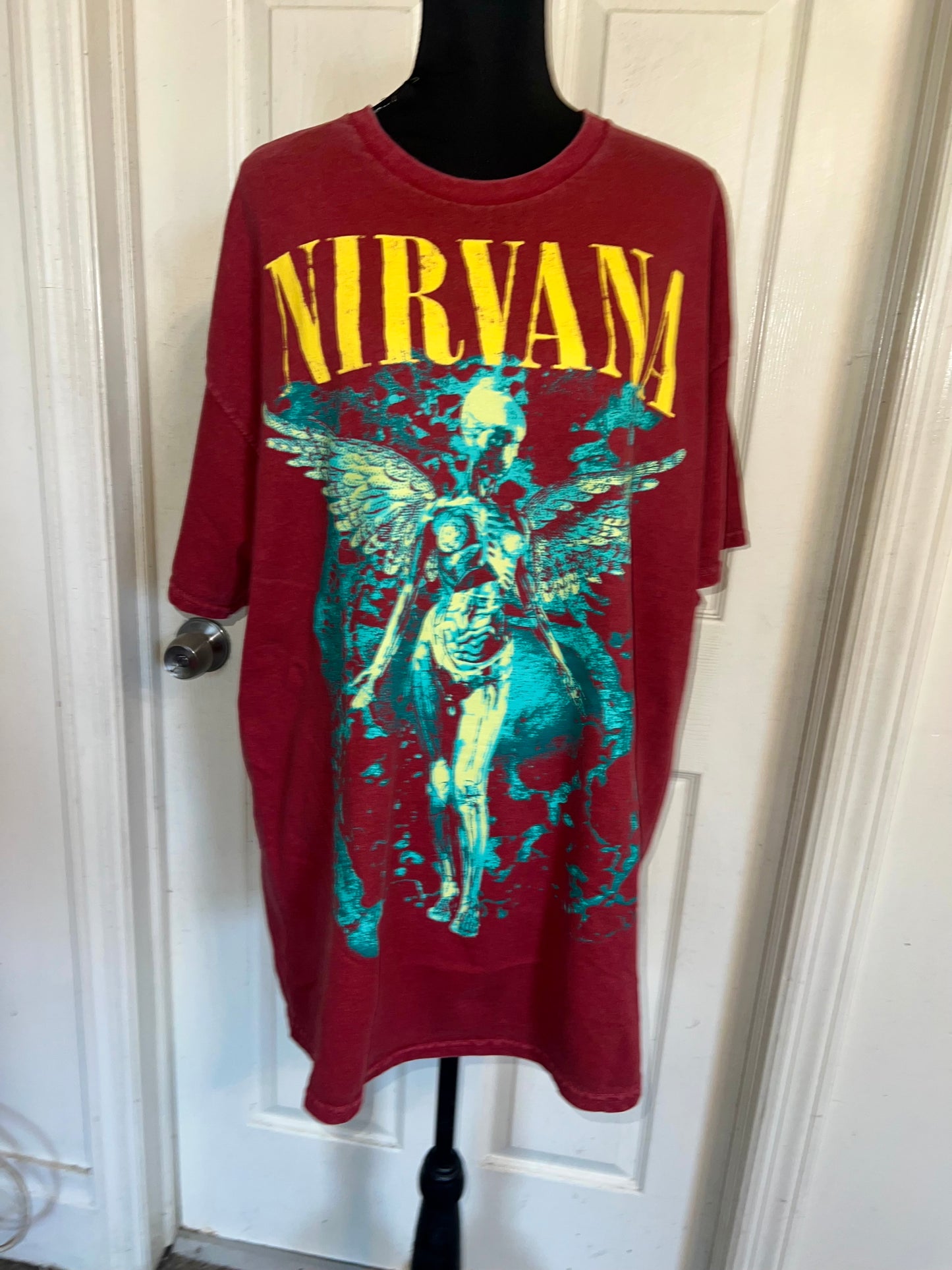 Nirvana Oversized Distressed Tee