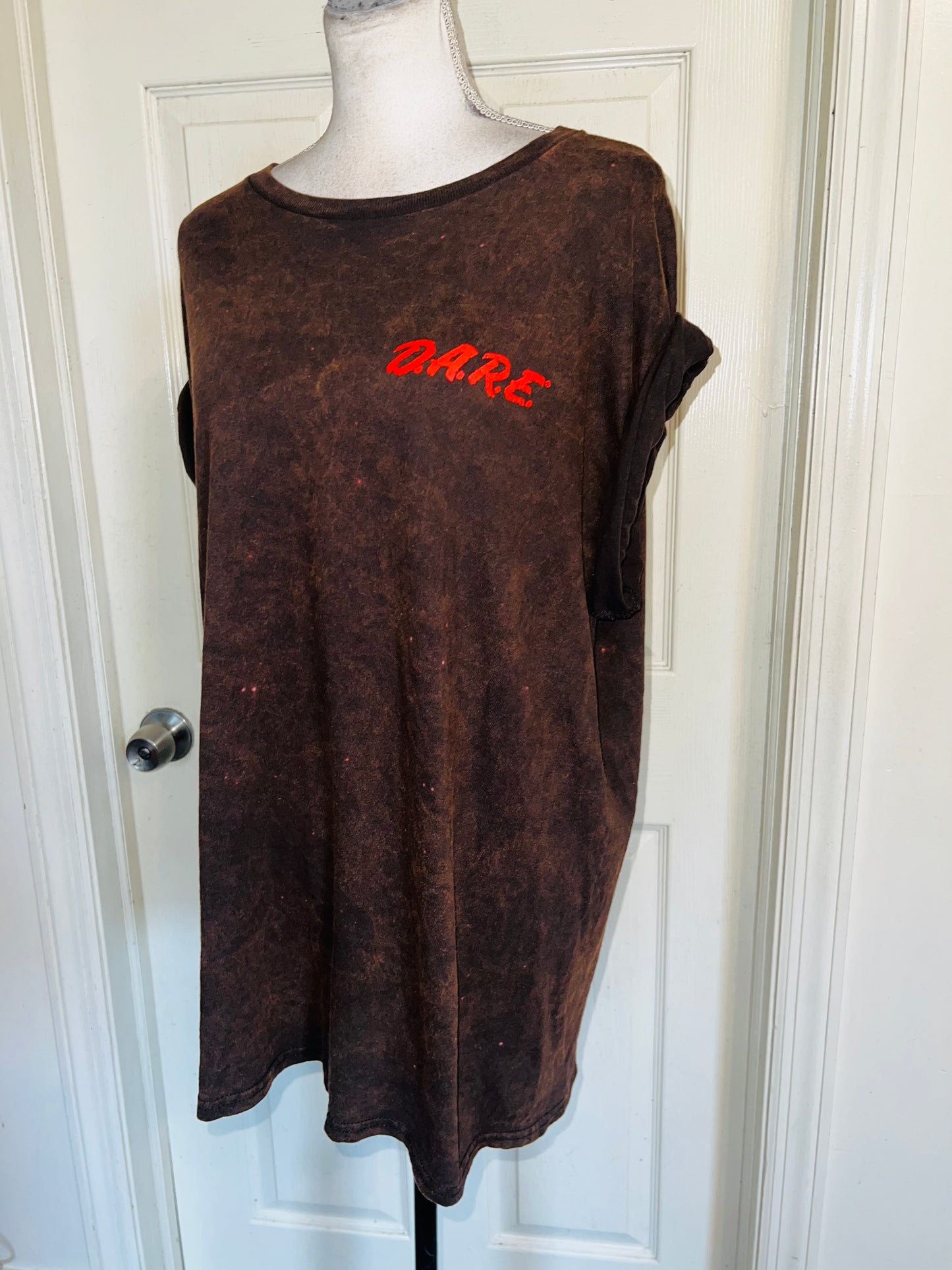 D.A.R.E Double Sided Oversized Distressed Tee