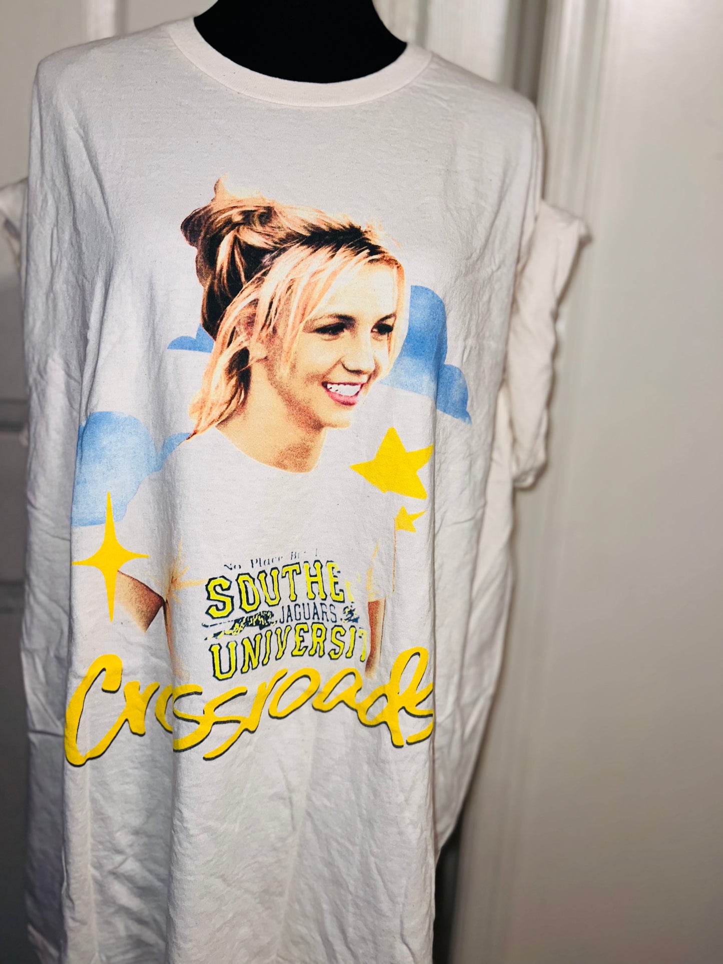 Crossroads Britney Oversized Distressed Tee