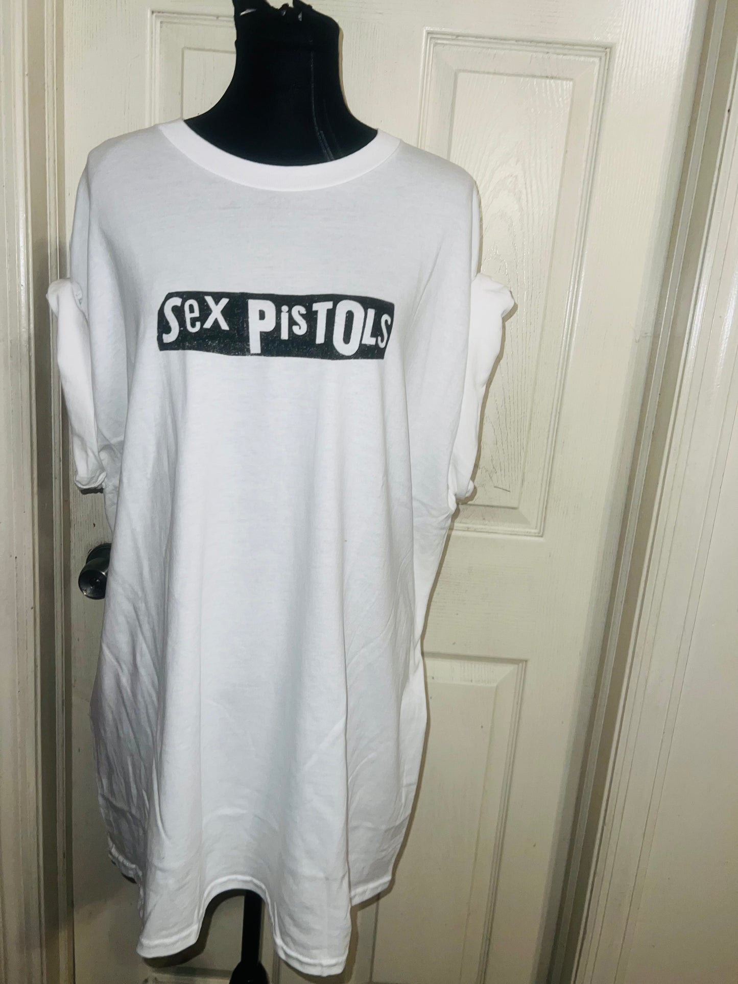 The Sex Pistols Double Sided Oversized Distressed Tee