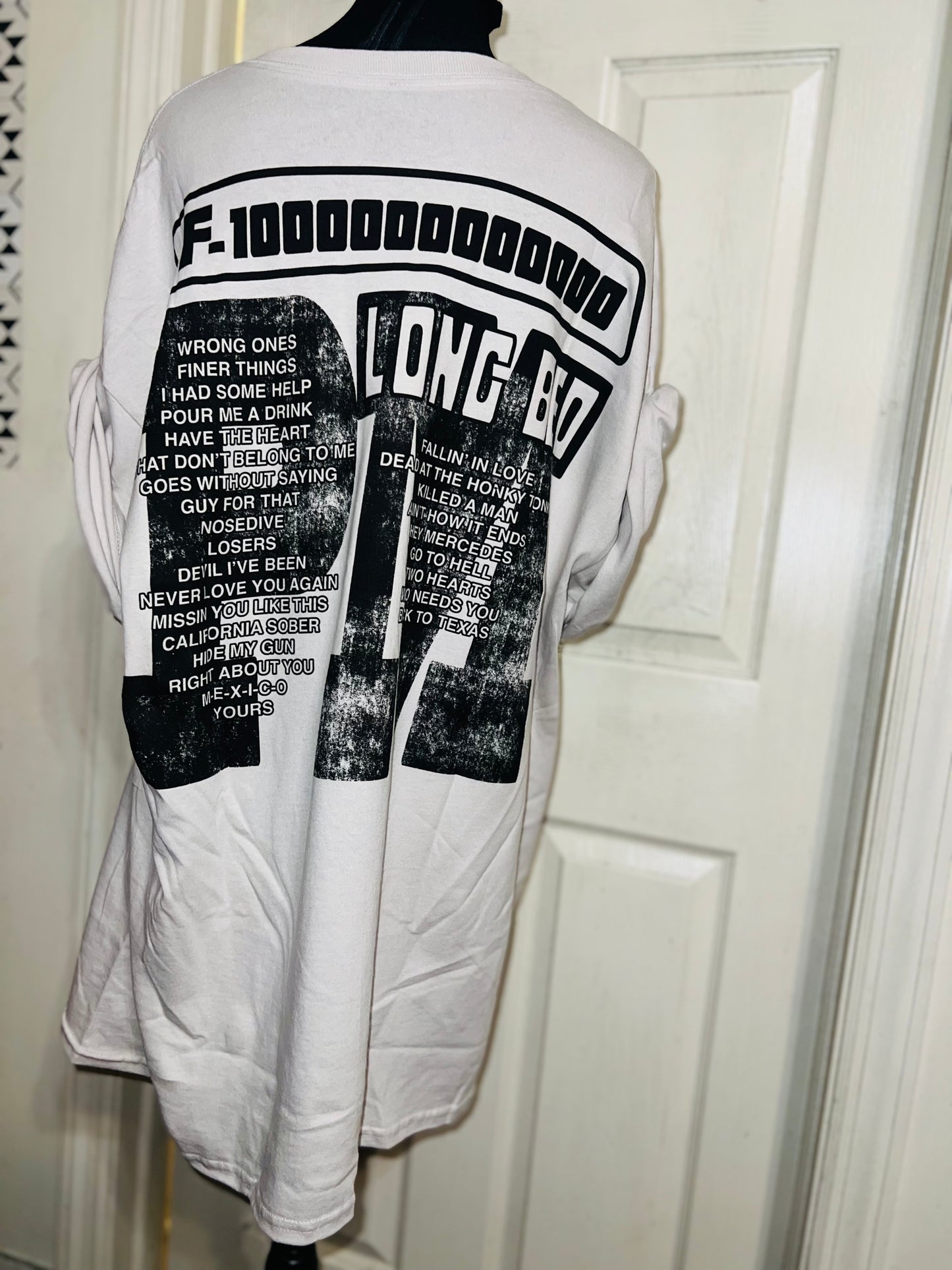 Post Malone Double Sided Oversized Distressed Tee