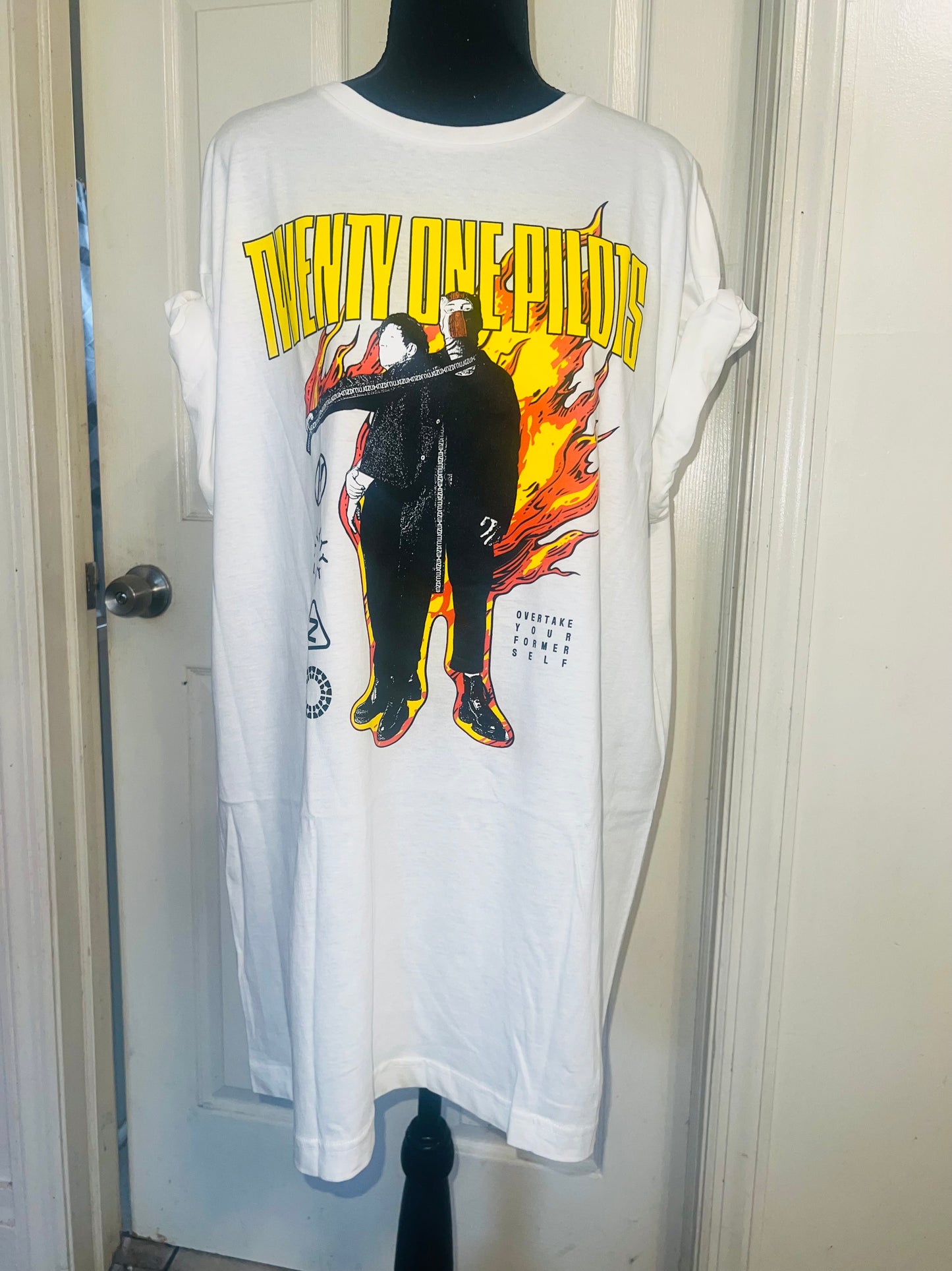 Twenty One Pilots Oversized Distressed Tee
