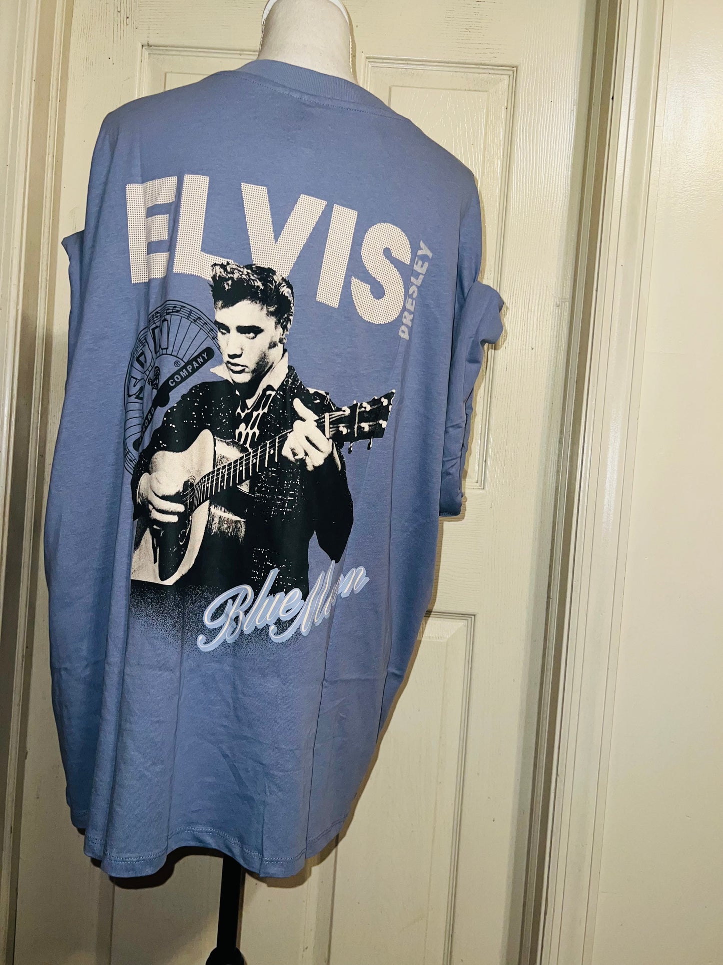 Elvis Double Sided Oversized Distressed Tee