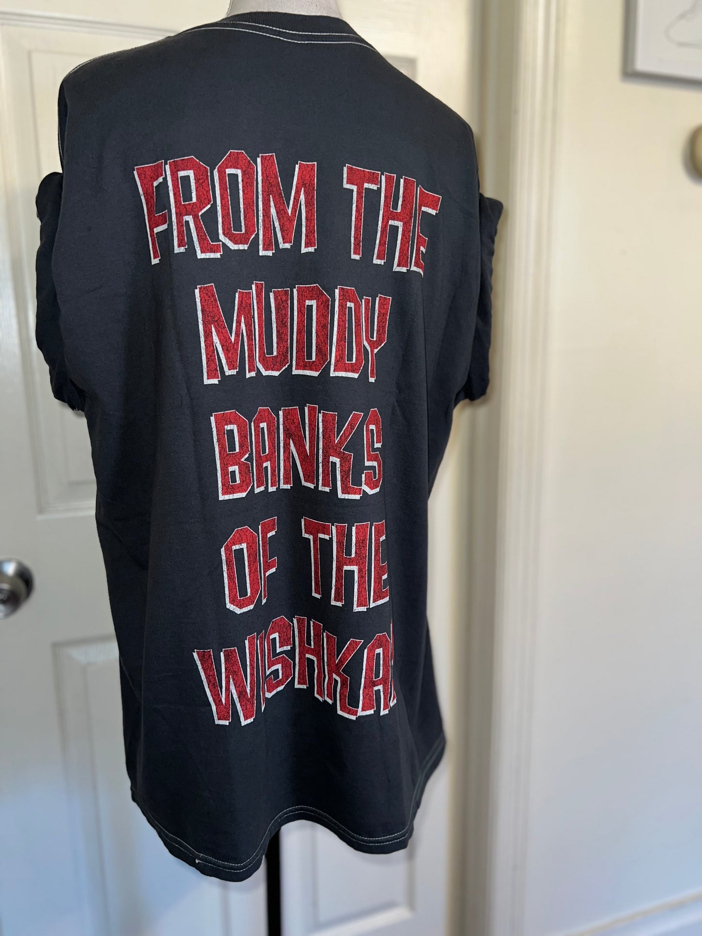 Nirvana Double Sided Oversized Distressed Tee