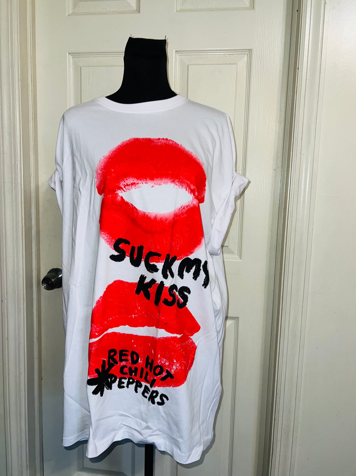 Red Hot Chili Peppers Oversized Distressed Tee