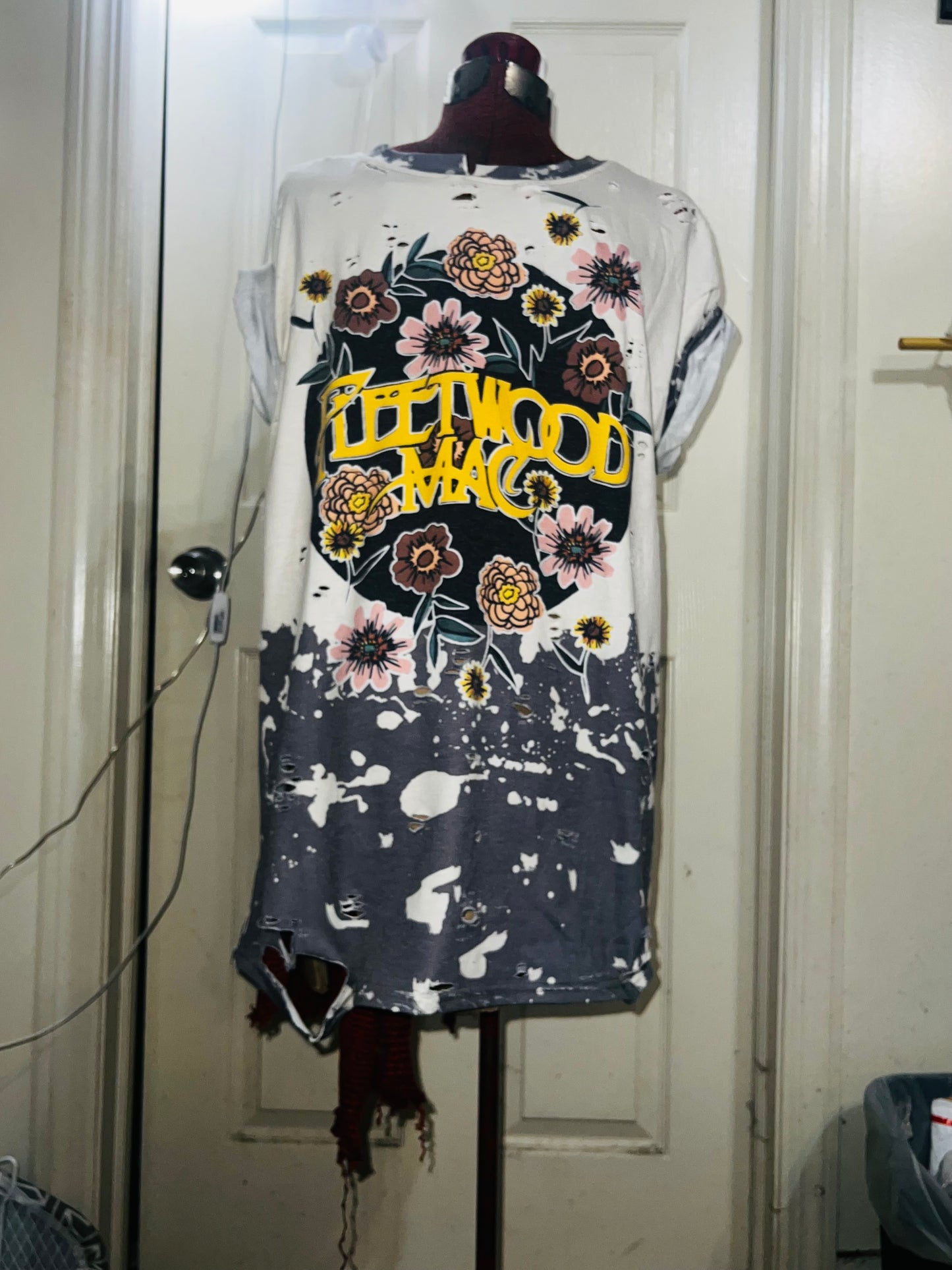 Fleetwood Mac Floral Distressed Tee