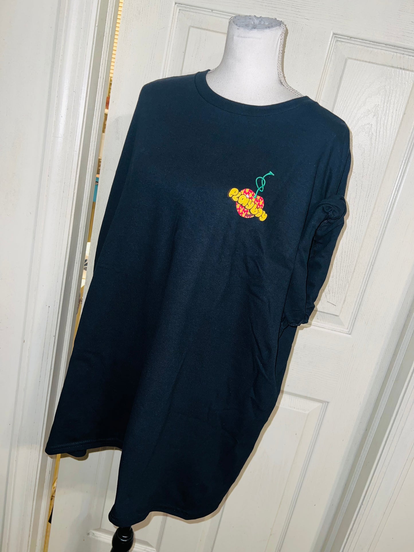 Playboy Cherry Double Sided Oversized Distressed Tee