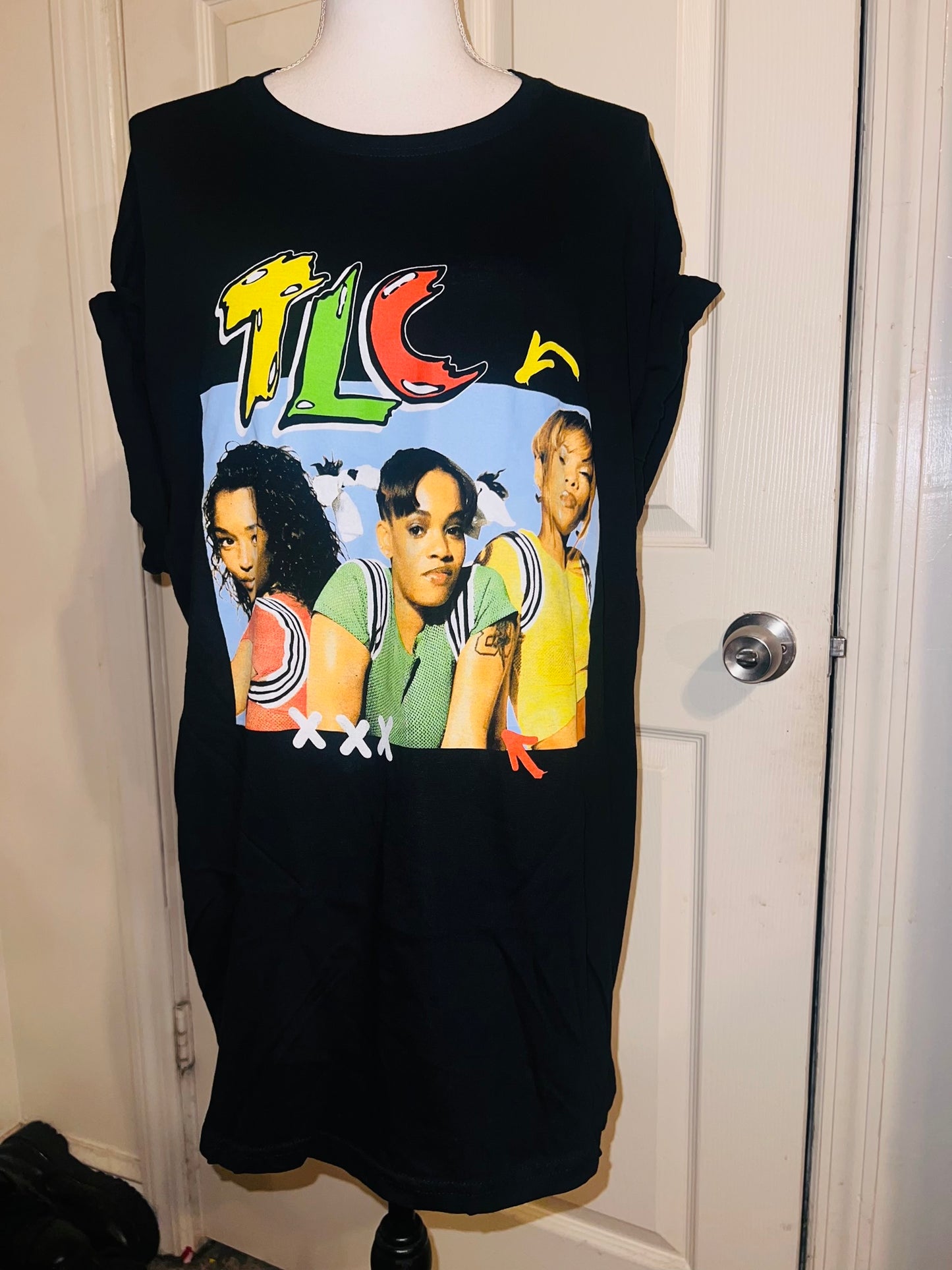 TLC Oversized Distressed Tee