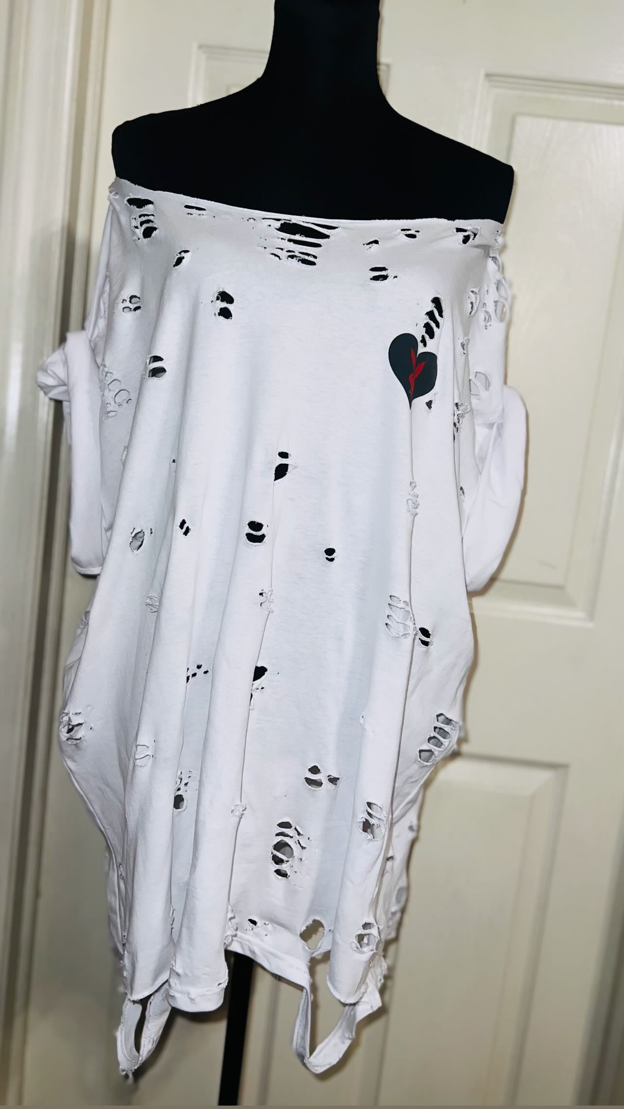 Playboy Double Sided Oversized Distressed Tee