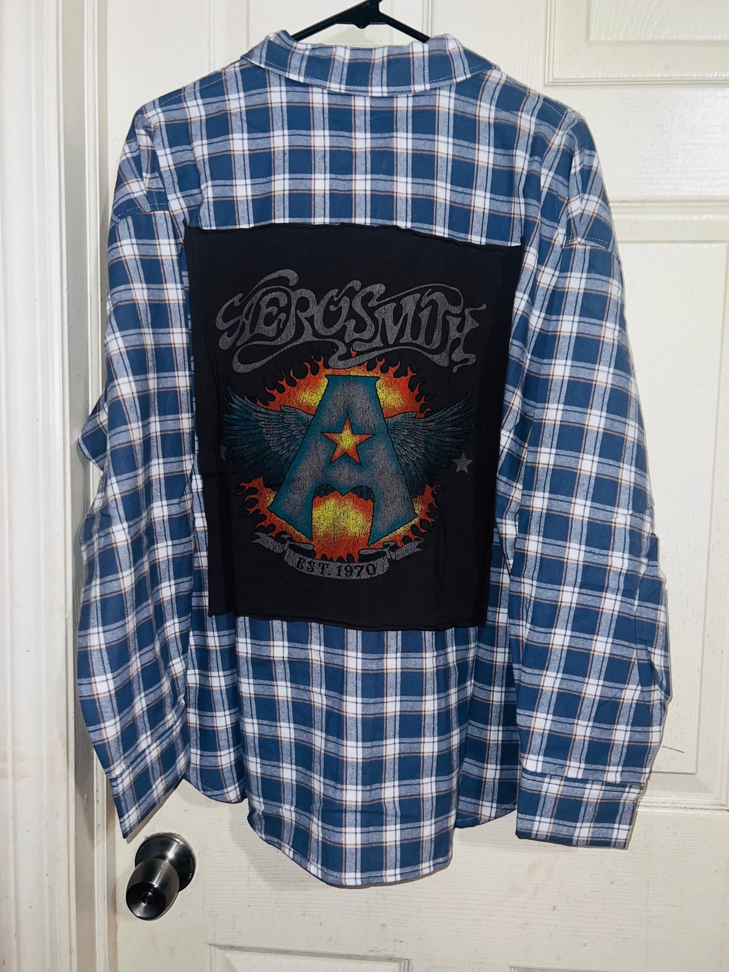 Aerosmith Oversized Flannel with a Backpatch