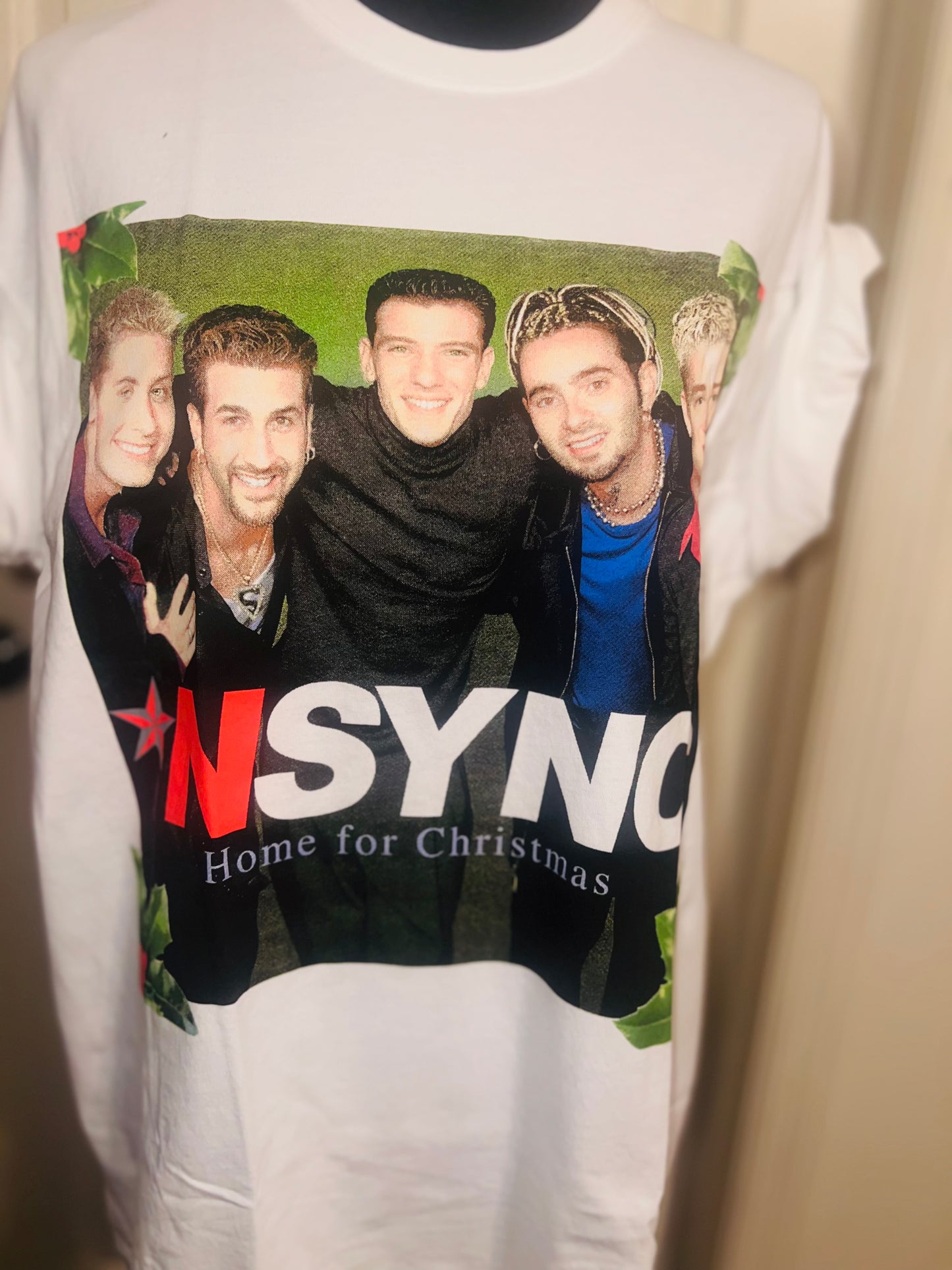 NSYNC Christmas Oversized Distressed Tee