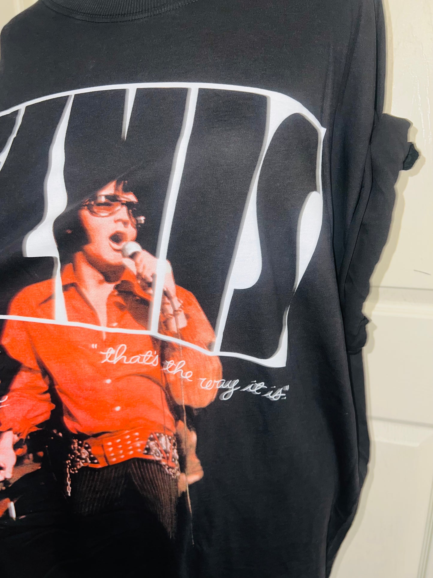 Elvis Oversized Distressed Tee