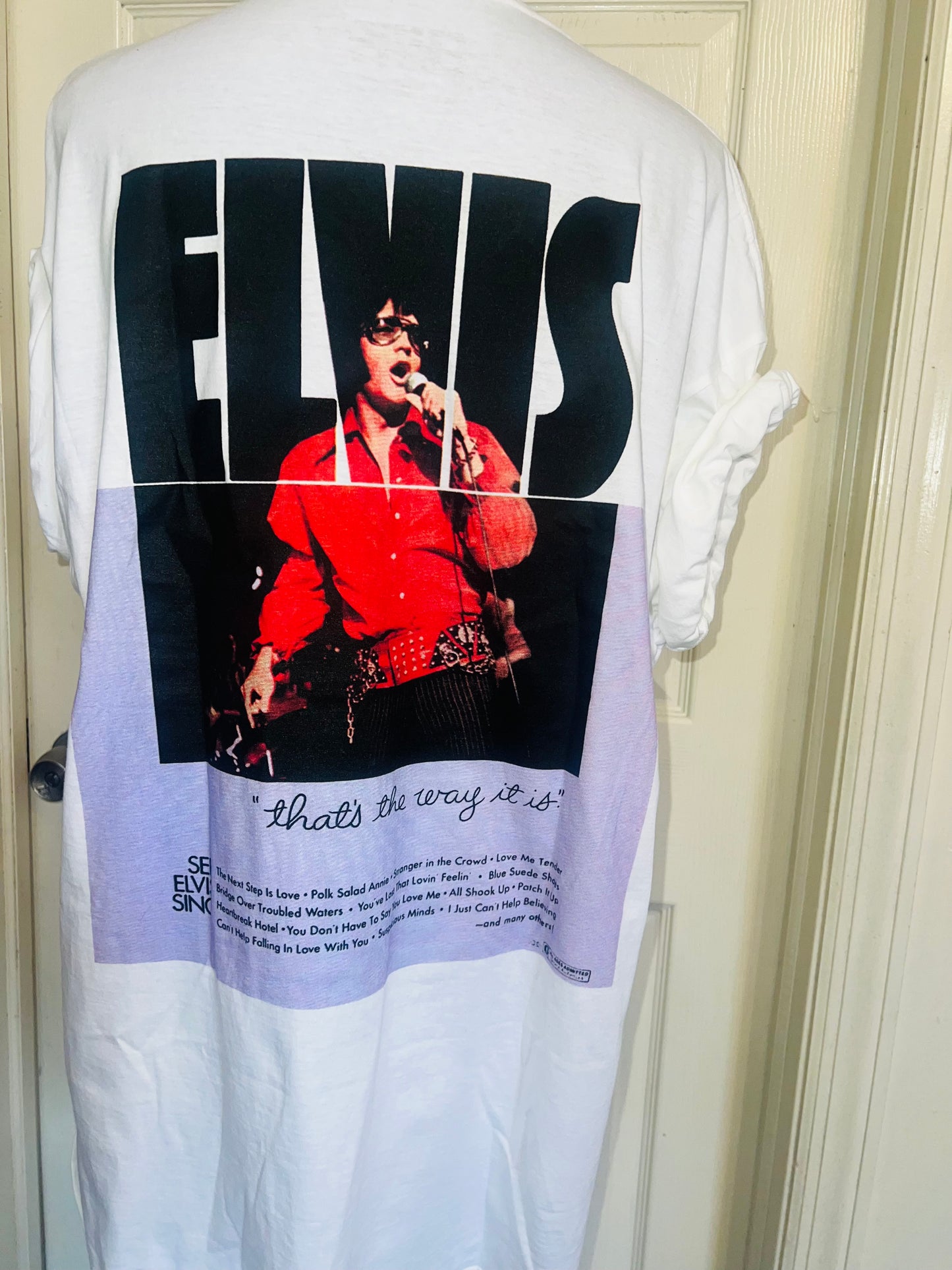 Elvis Double Sided Oversized Distressed Tee