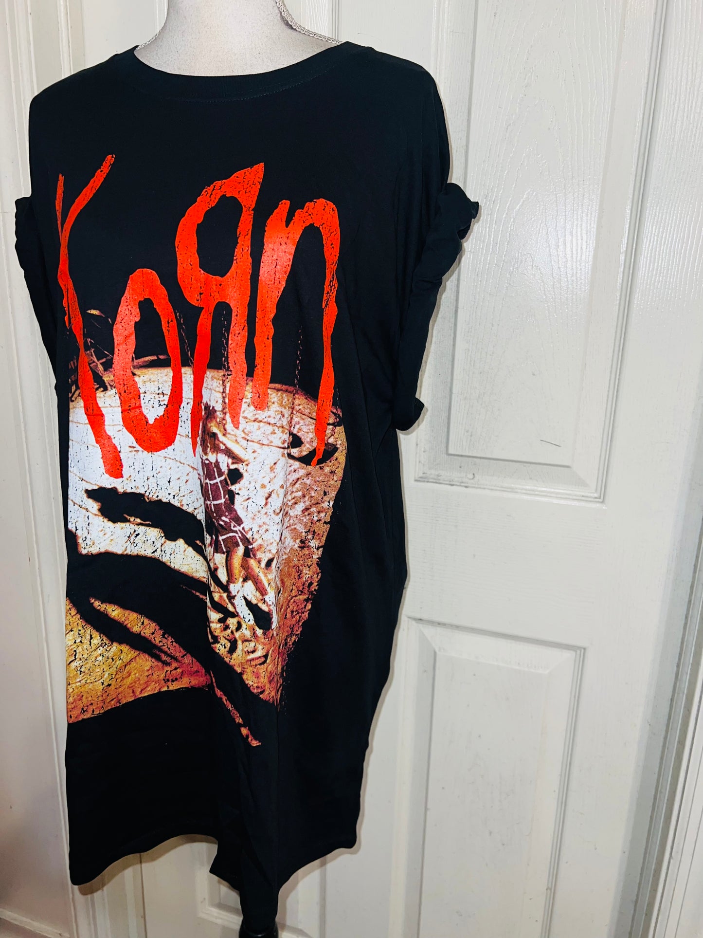 Korn Oversized Distressed Tee