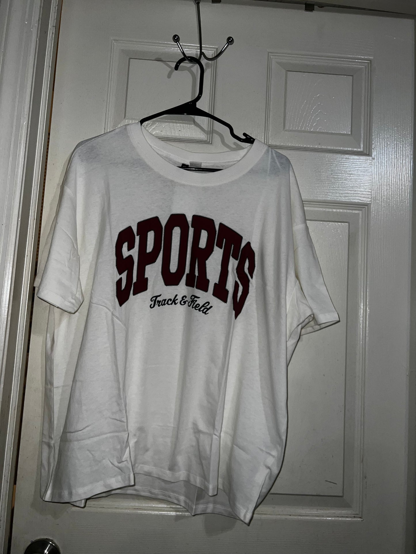Sports Oversized Distressed Tee