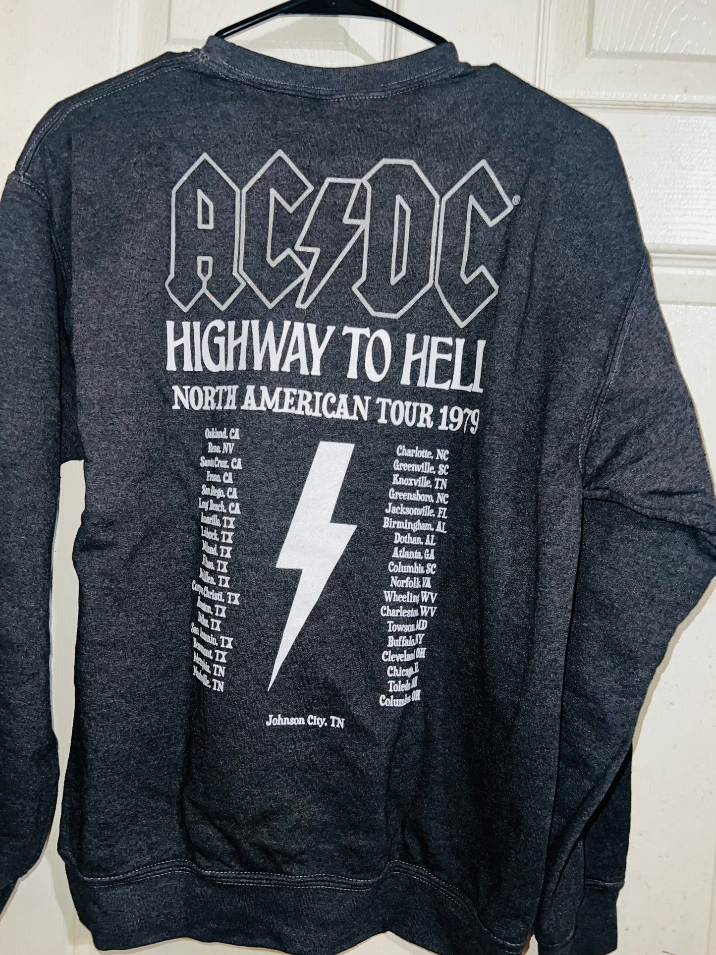 AC/DC Double Sided Oversized Sweatshirt