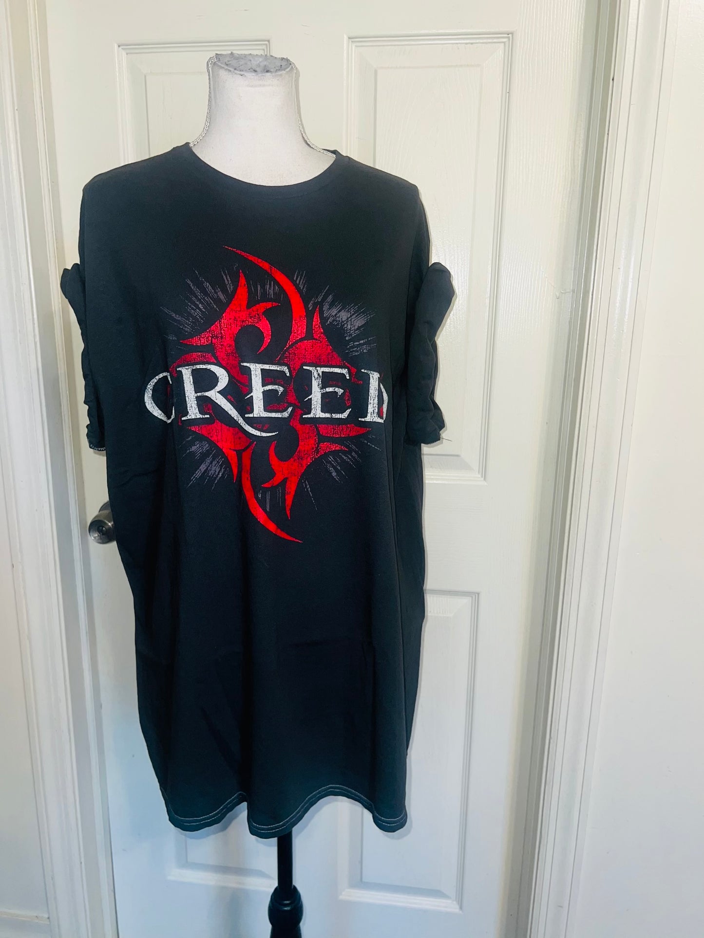 Creed Oversized Distressed Tee