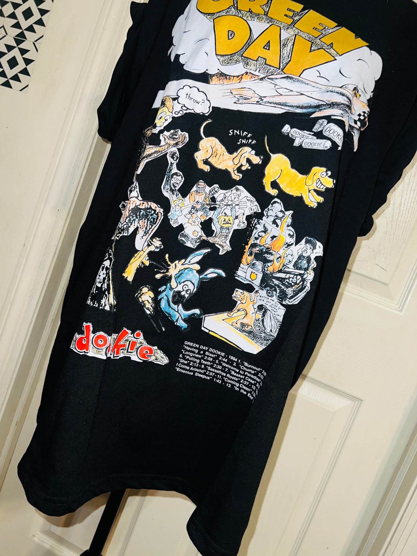 Green Day Oversized Distressed Tee