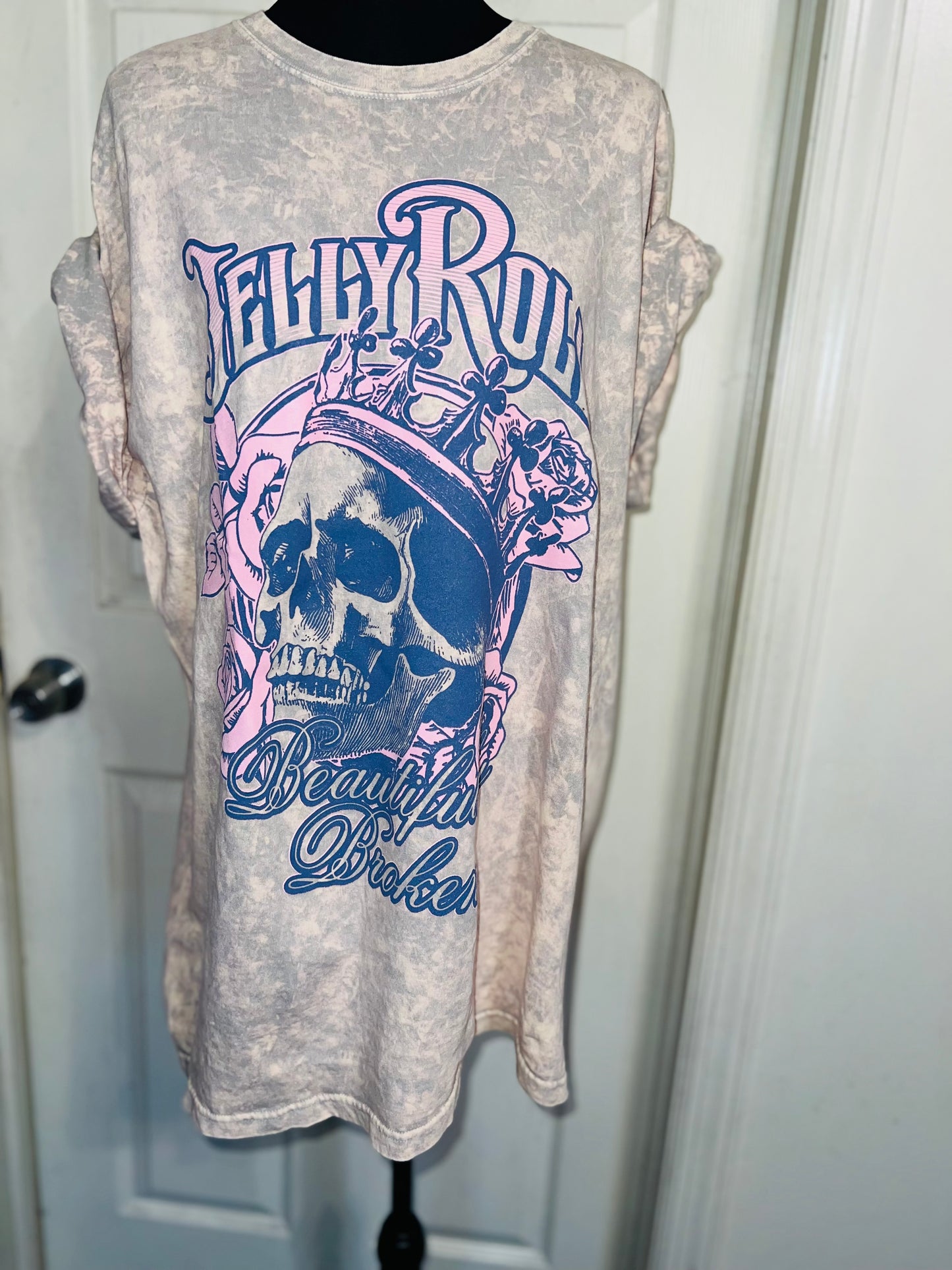 Jelly Roll Oversized Distressed Tee