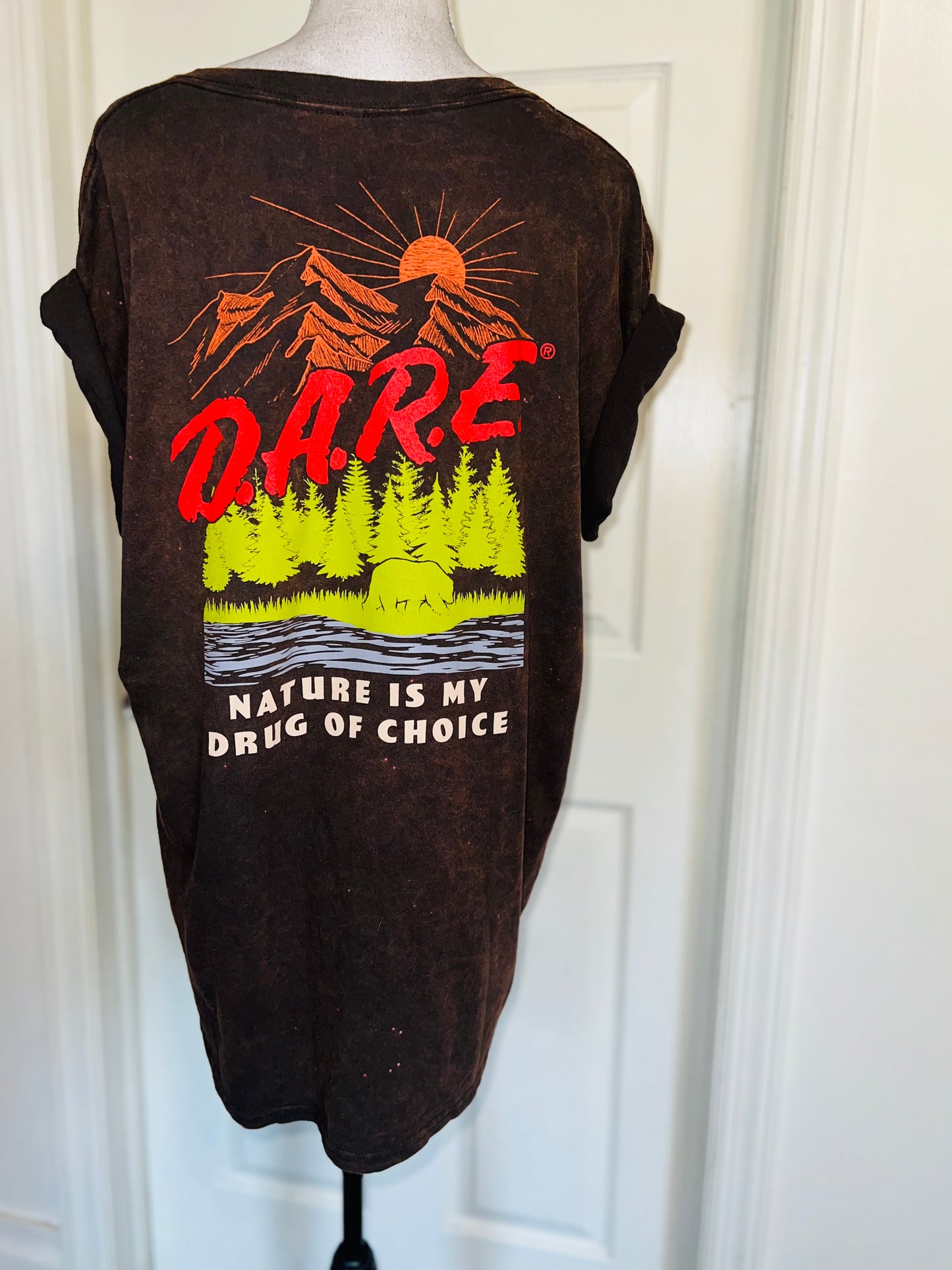 D.A.R.E Double Sided Oversized Distressed Tee