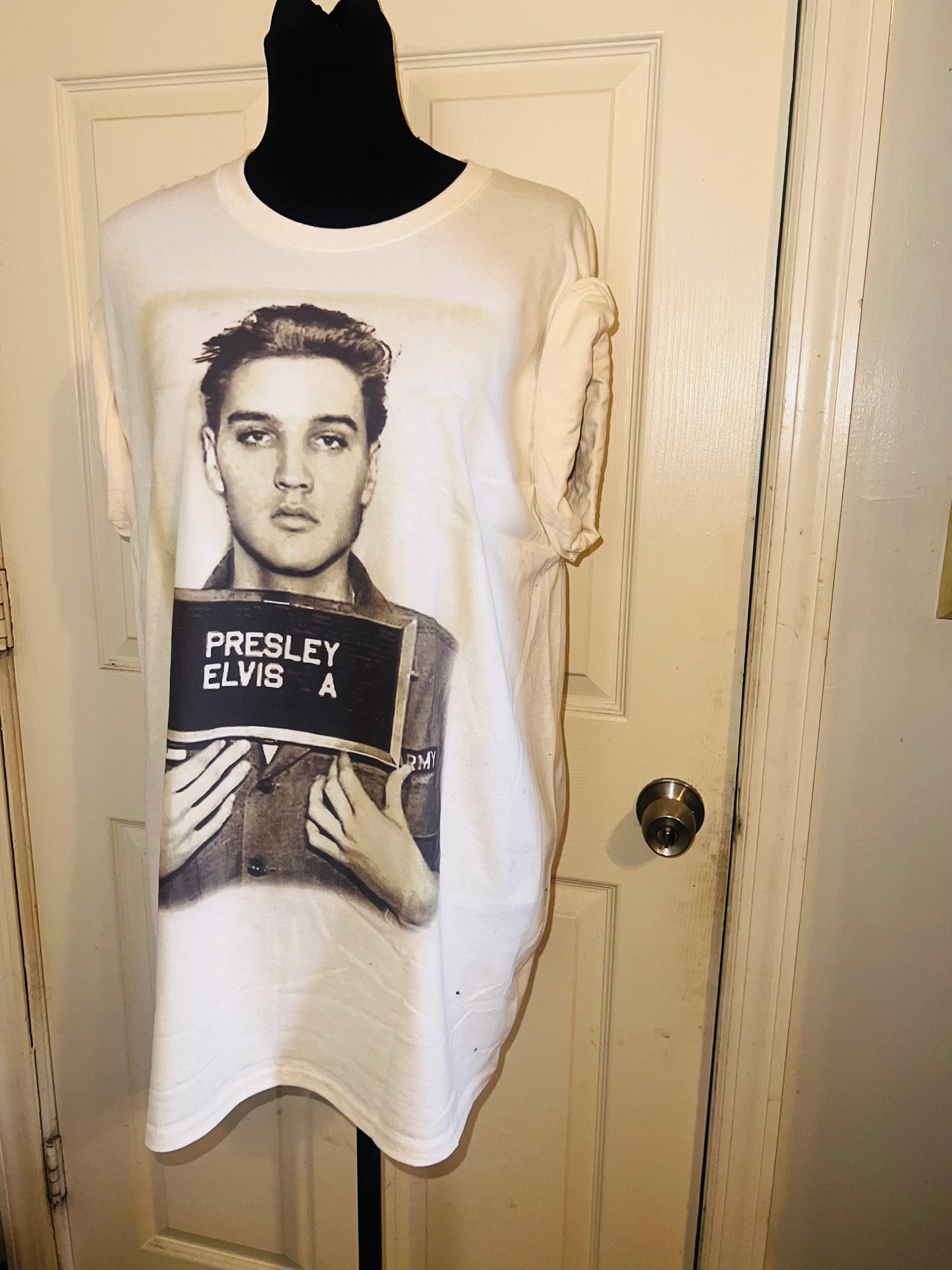 Elvis Oversized Distressed Tee