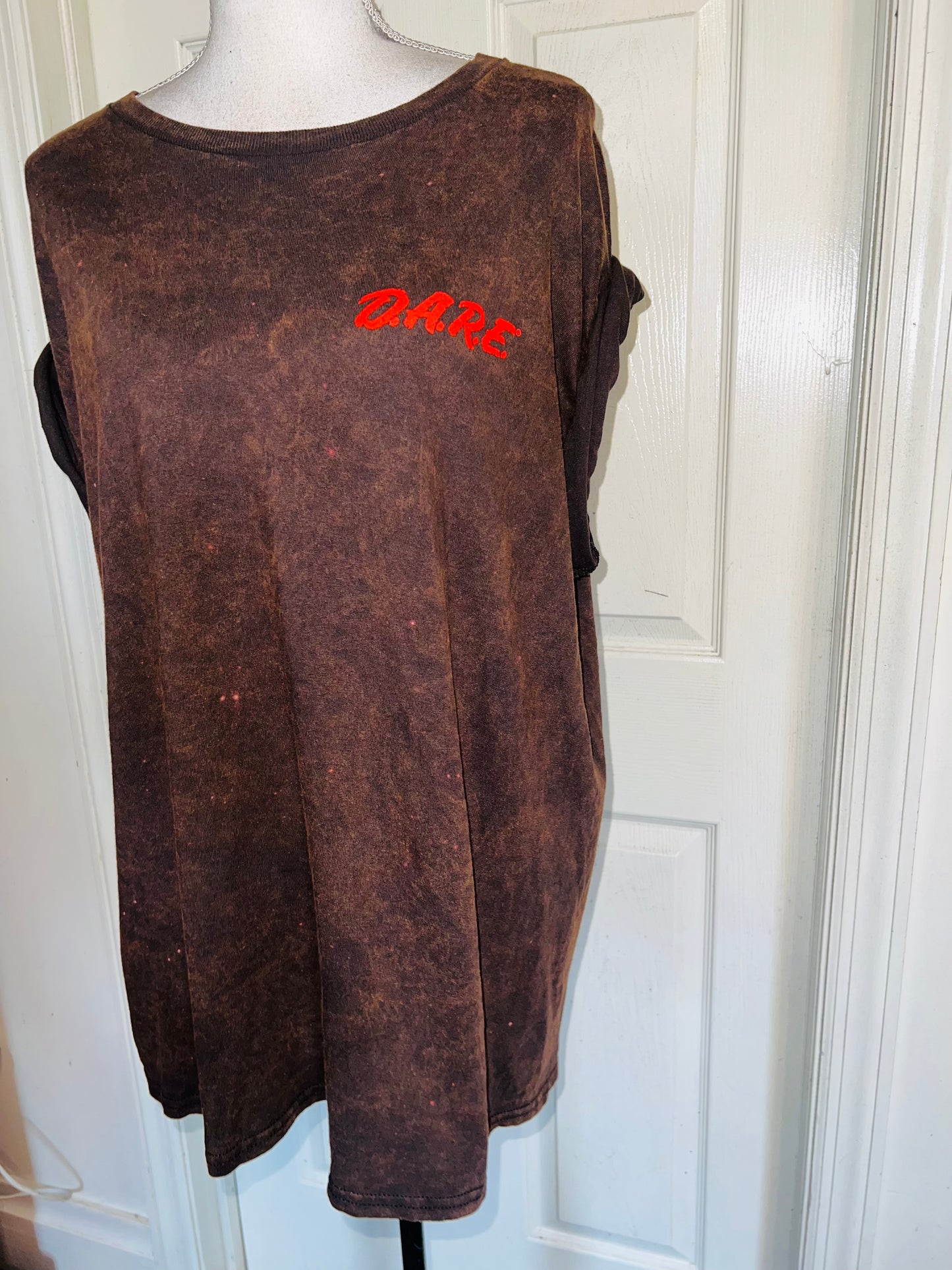 D.A.R.E Double Sided Oversized Distressed Tee