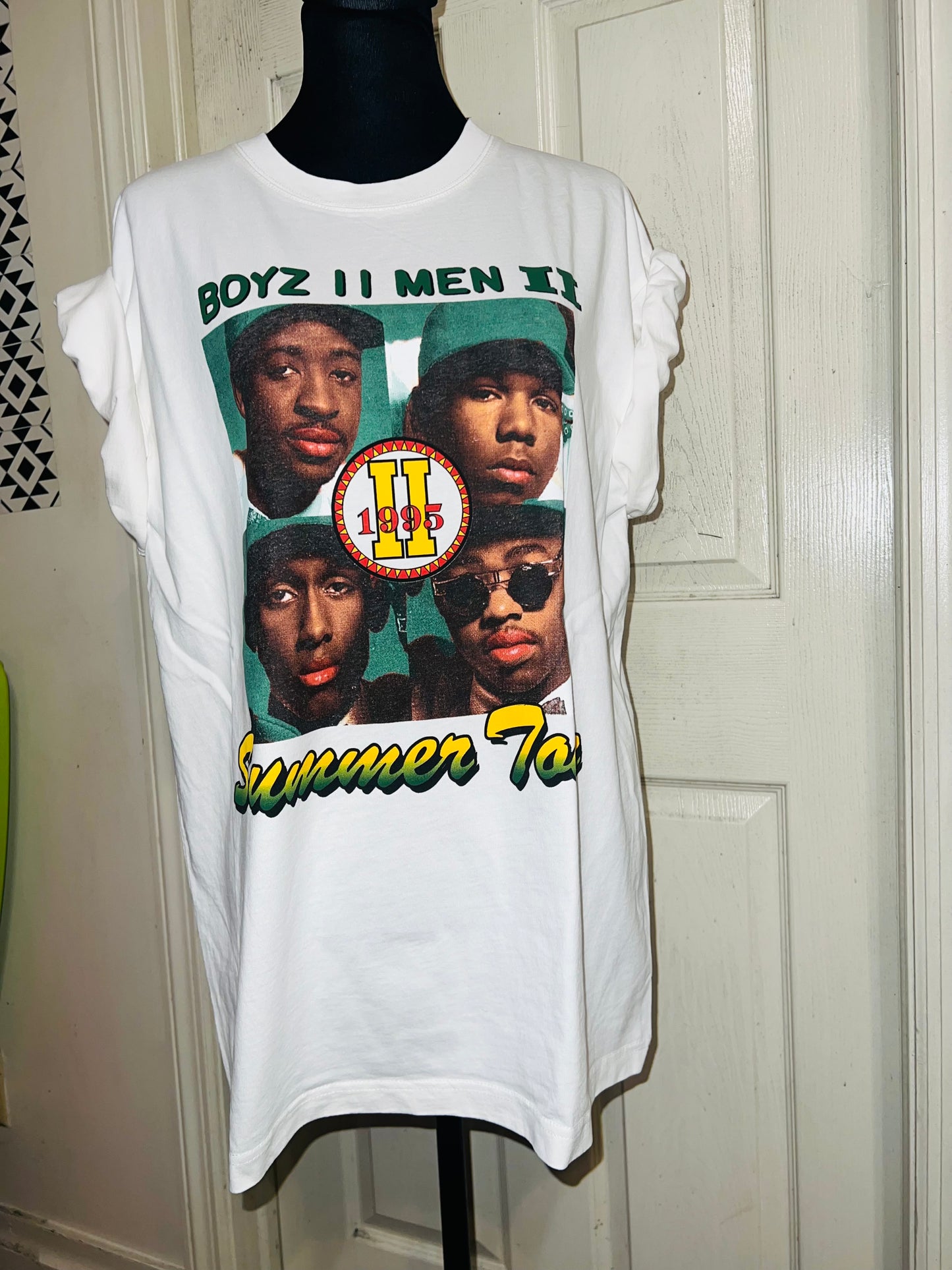 Boyz II Men Double Sided Oversized Distressed Tee