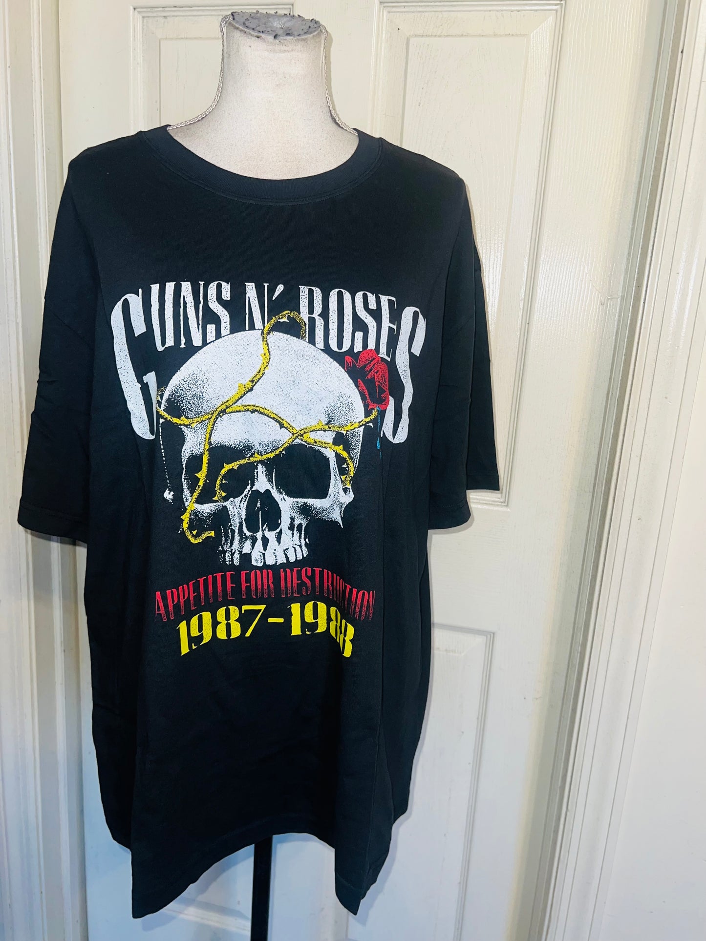Guns N’ Roses Double Sided Oversized Distressed Tee
