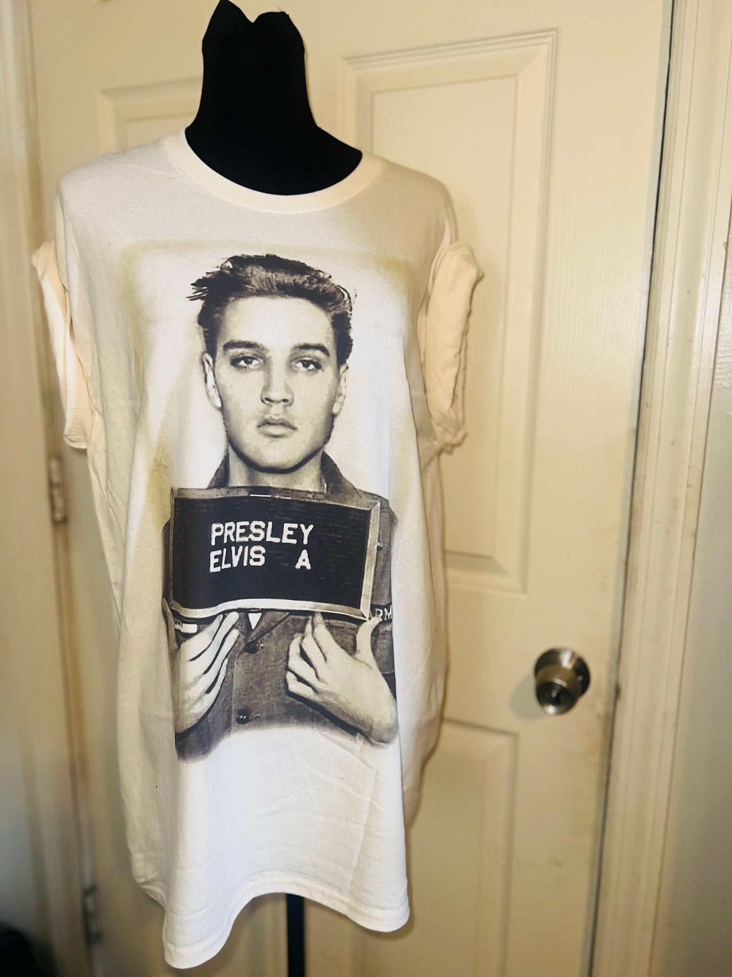 Elvis Oversized Distressed Tee