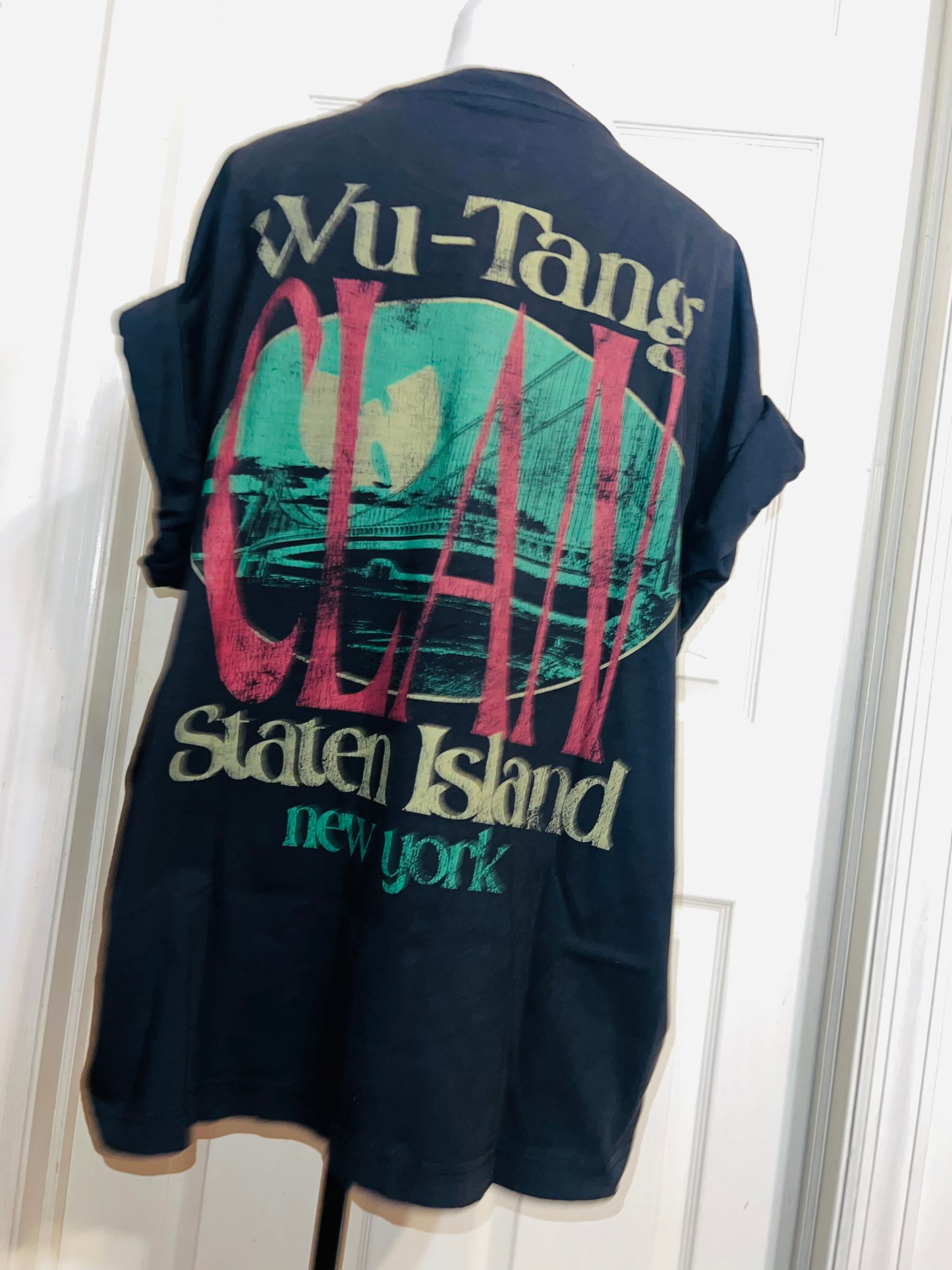 Wu-Tang Clan Double Sided Oversized Distressed Tee