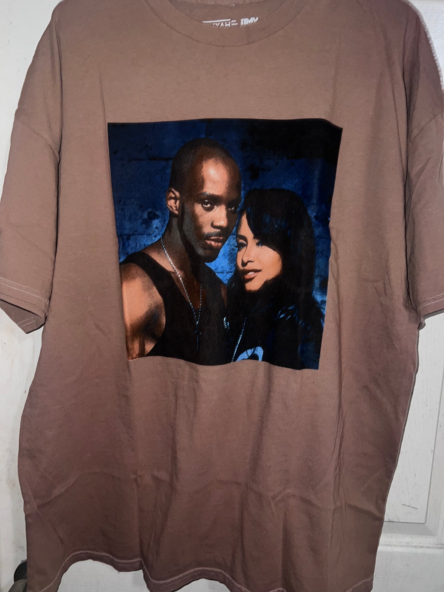 Aaliyah and DMX Oversized Distressed Tee