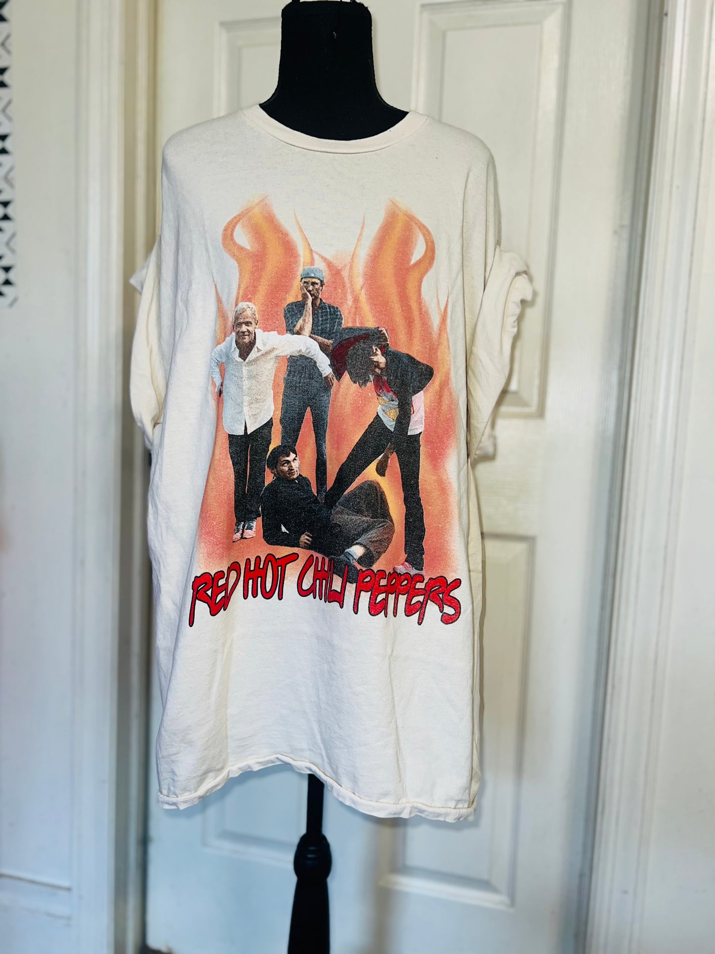 Red Hot Chili Peppers Oversized Distressed Tee