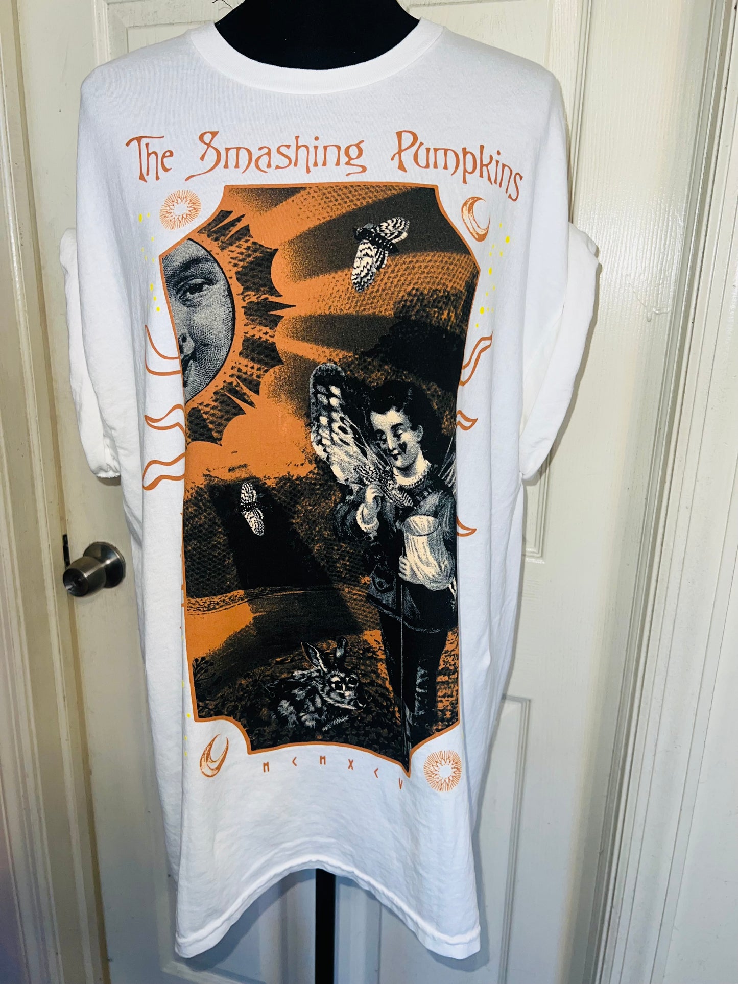The Smashing Pumpkins Double Sided Oversized Distressed Tee