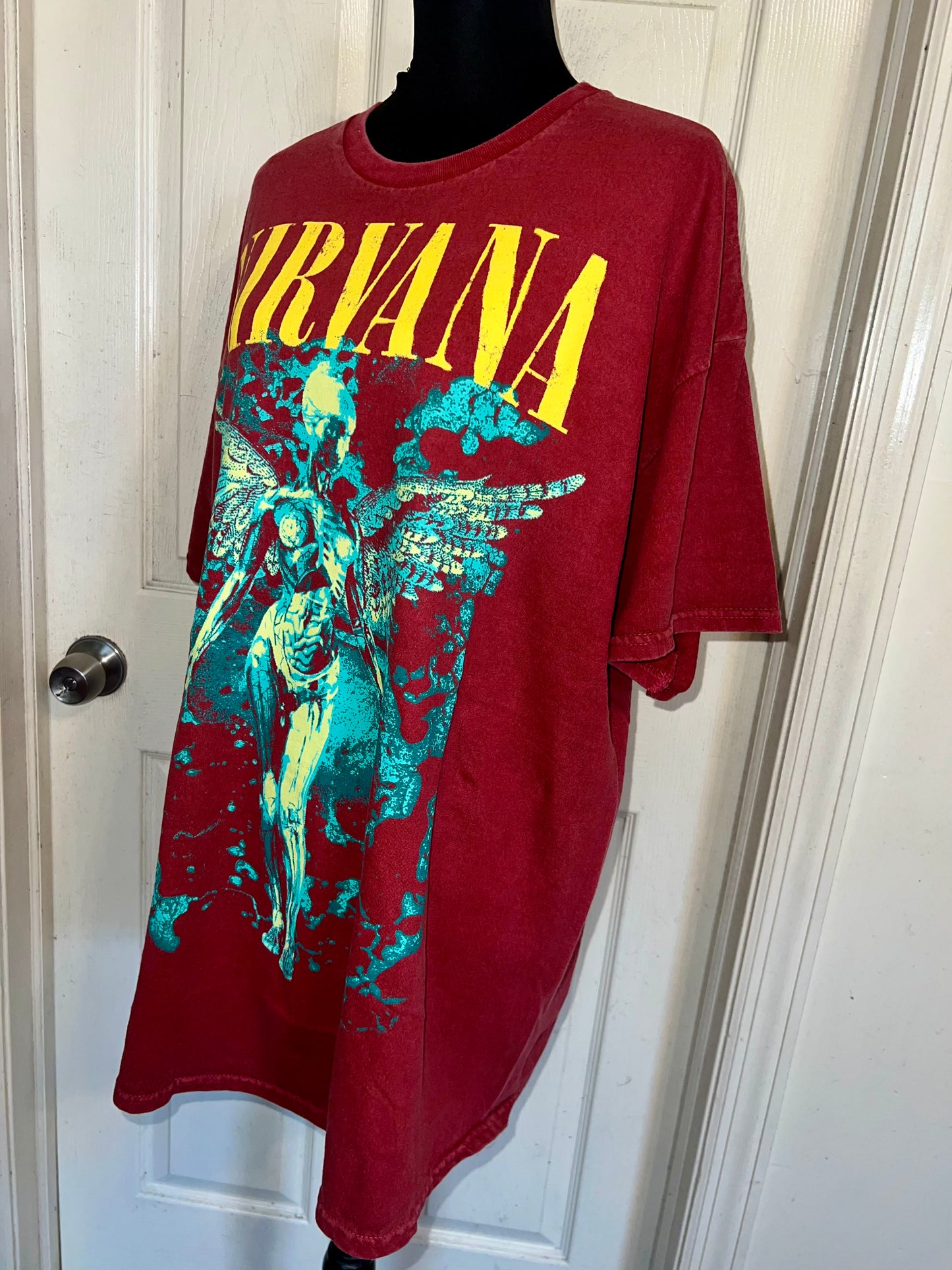 Nirvana Oversized Distressed Tee