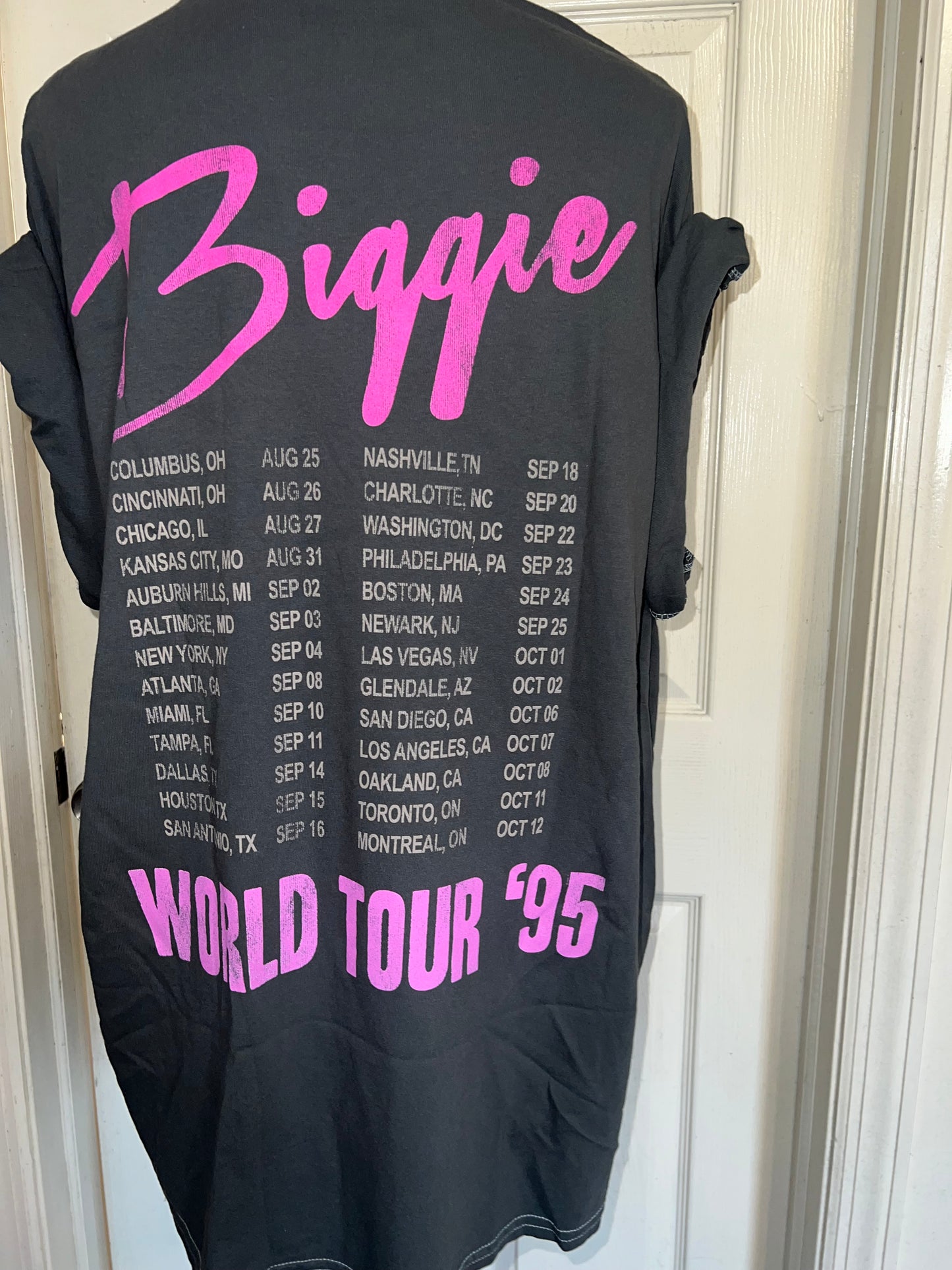 Biggie Smalls Double Sided Oversized Distressed Tee