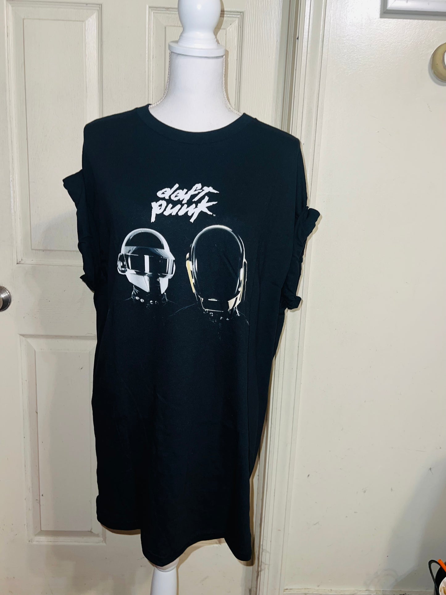Daft Punk Oversized Distressed Tee