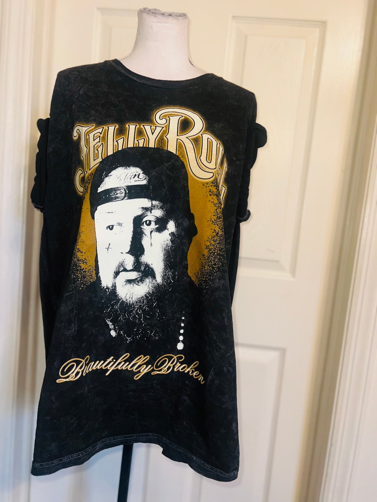 Jelly Roll Oversized Distressed Tee