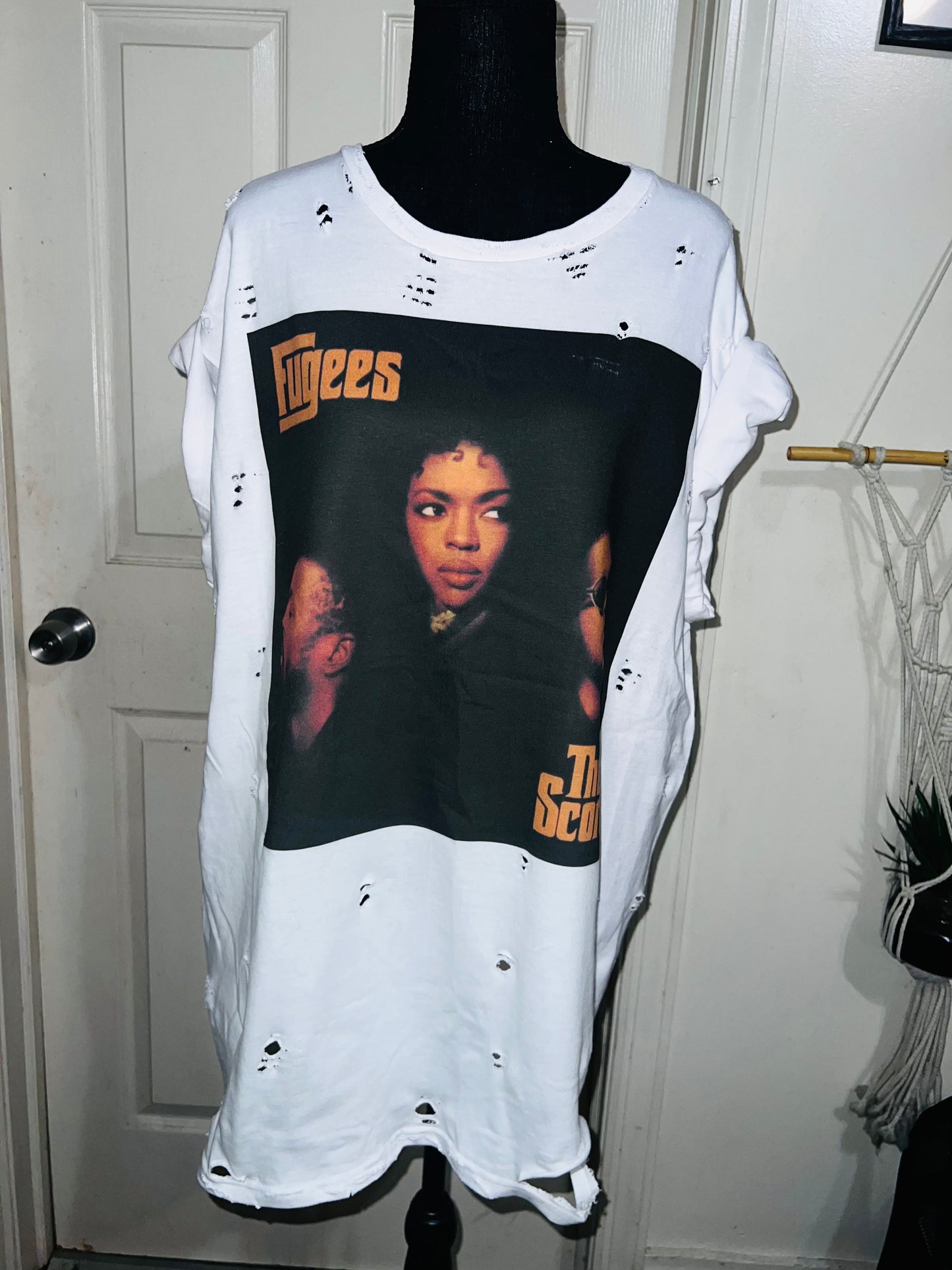 Fugees Oversized Distressed Tee