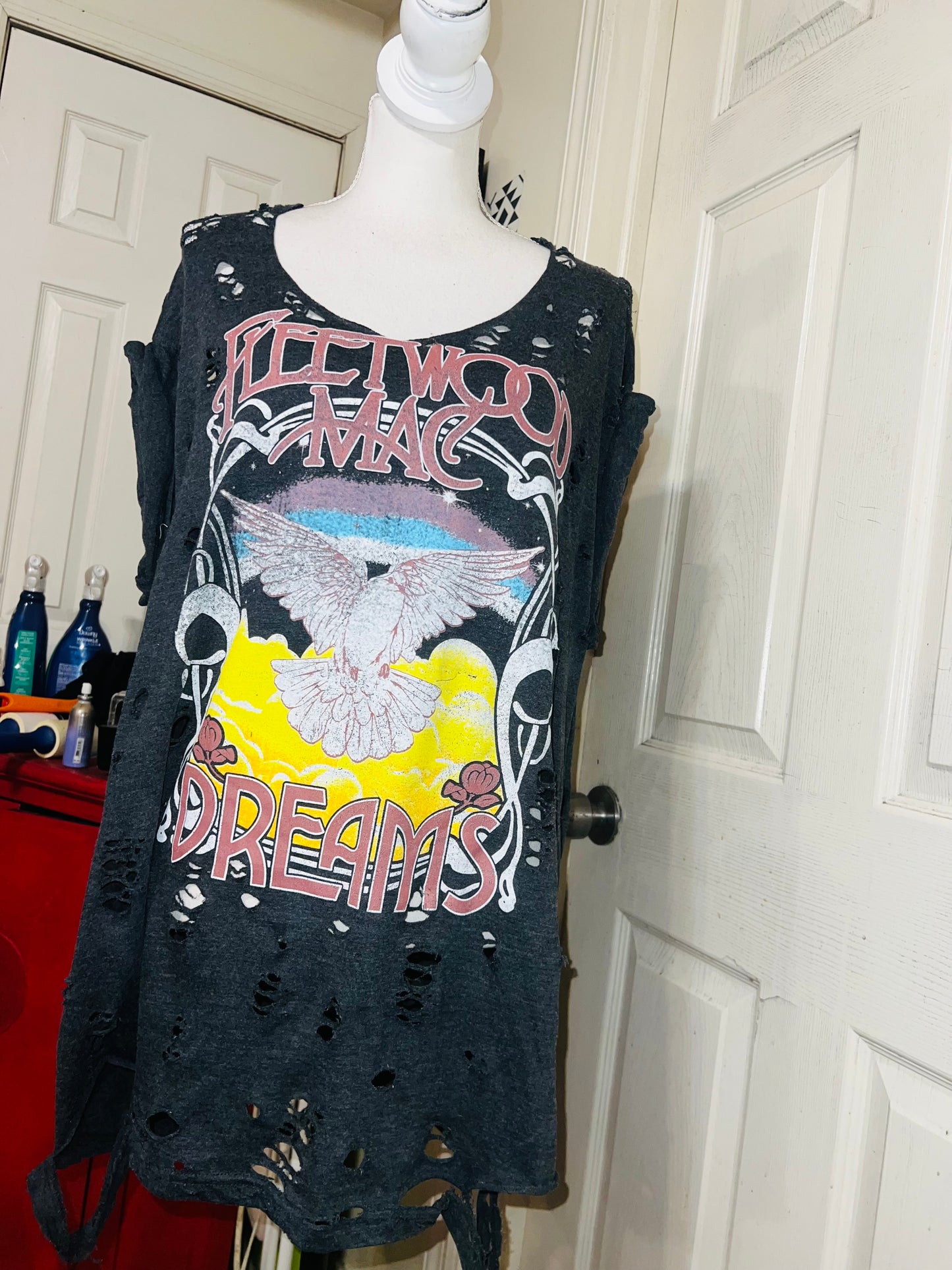 Fleetwood Mac Oversized Distressed Tee
