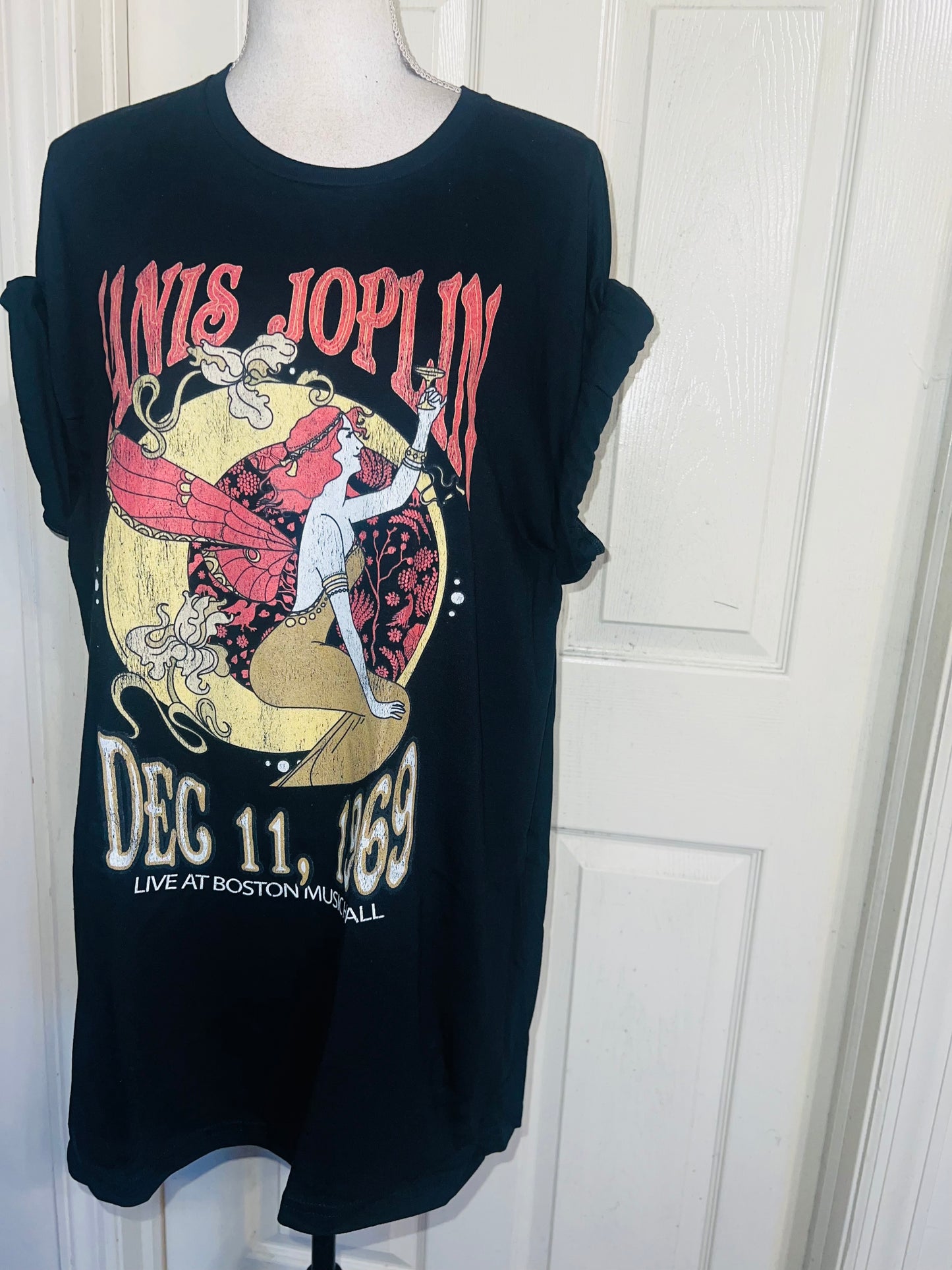 Janis Joplin Oversized Distressed Tee