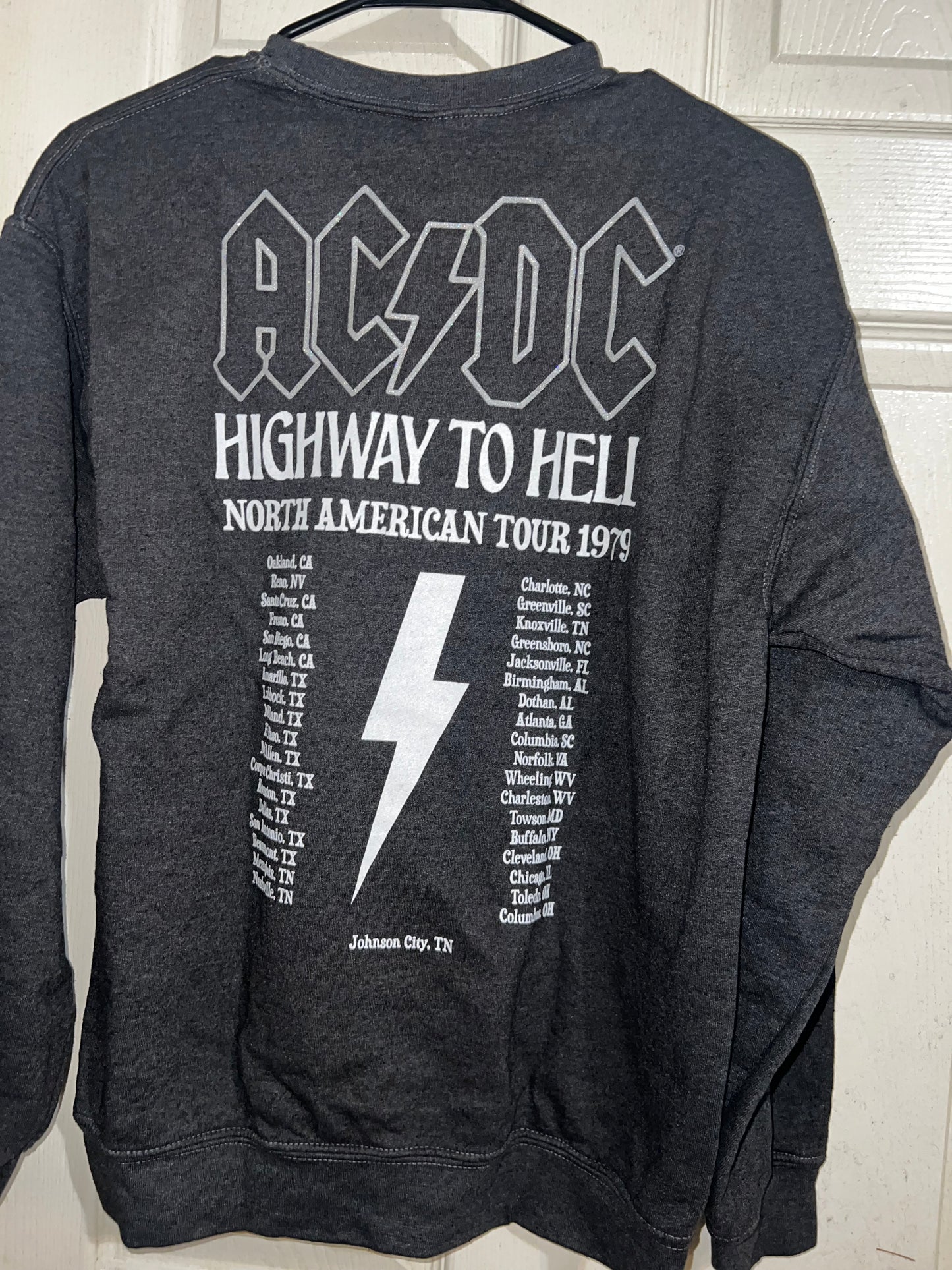 AC/DC Double Sided Oversized Sweatshirt