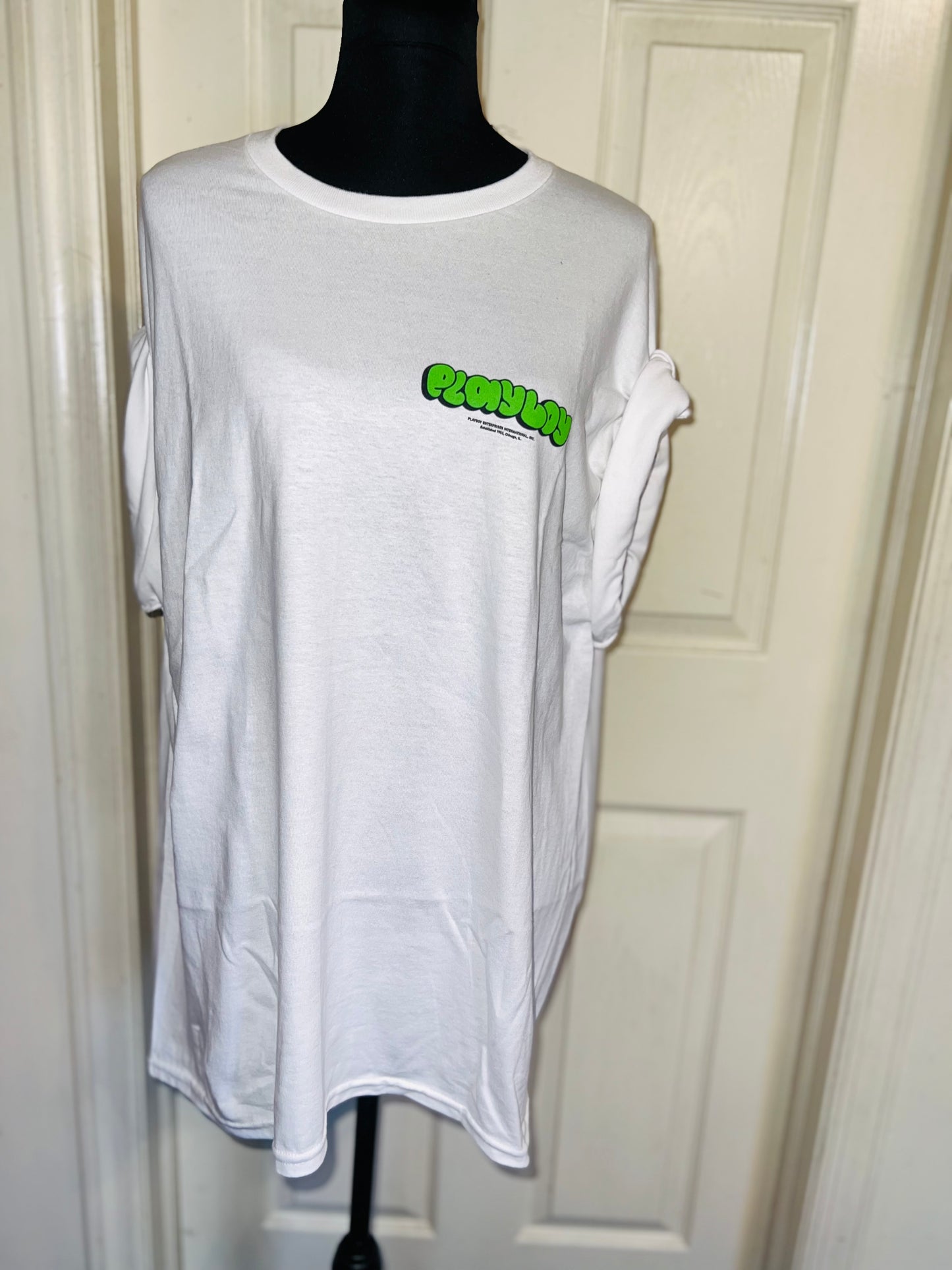 Playboy Double Sided Oversized Distressed Tee