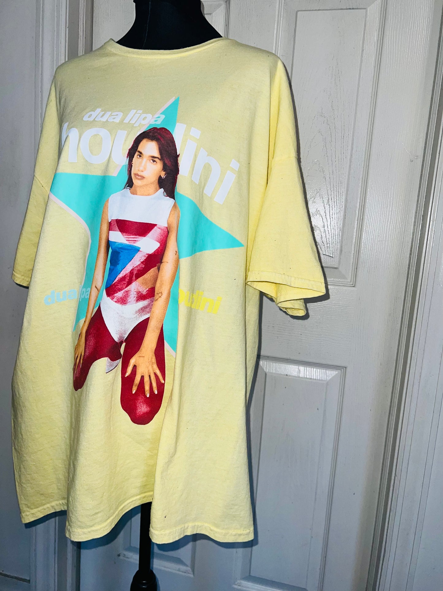 Dua Lipa Oversized Distressed Tee