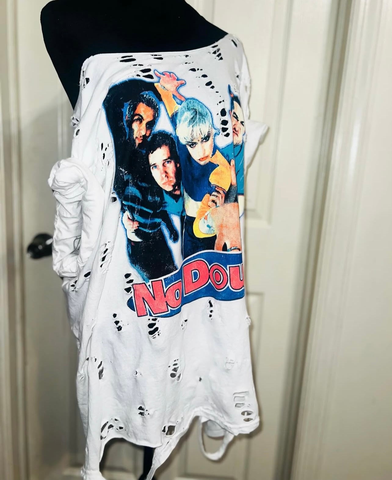 No Doubt Oversized Distressed Tee