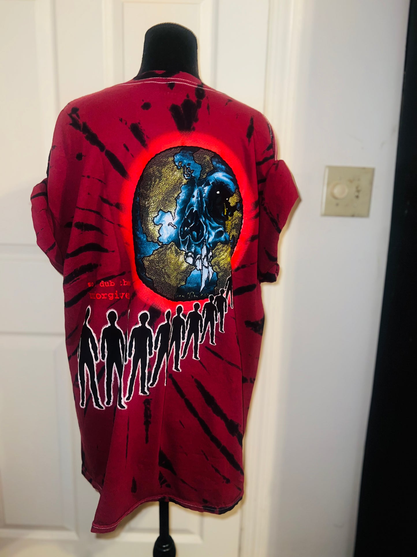 Metallica Tie Dye Double Sided Oversized Tee