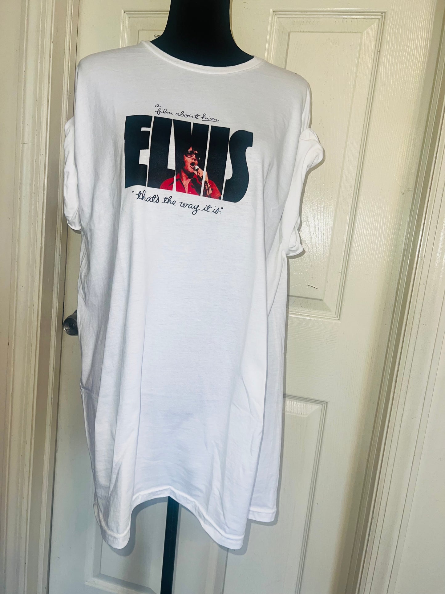 Elvis Double Sided Oversized Distressed Tee