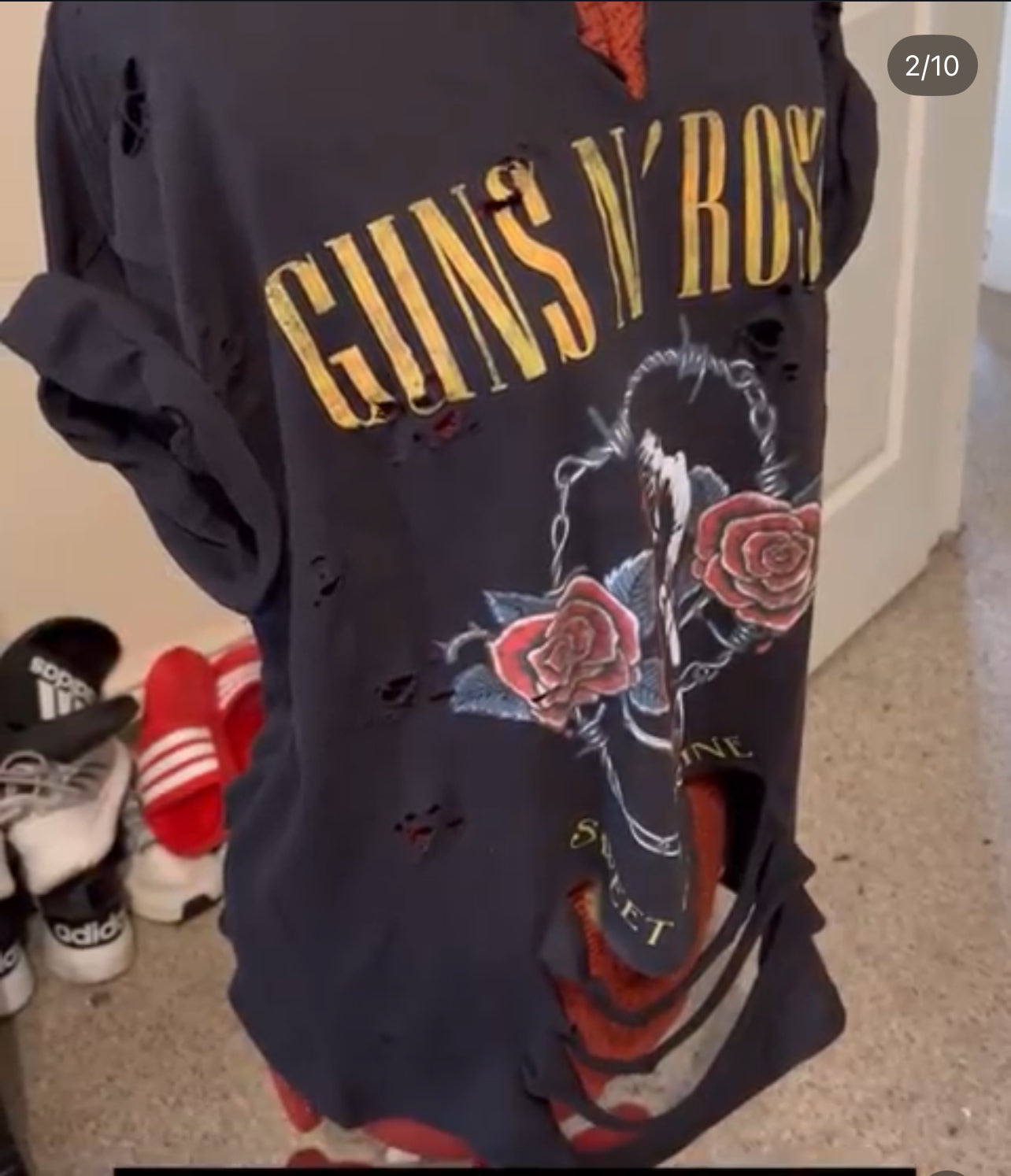Guns n’ Roses Oversized Distressed Tee